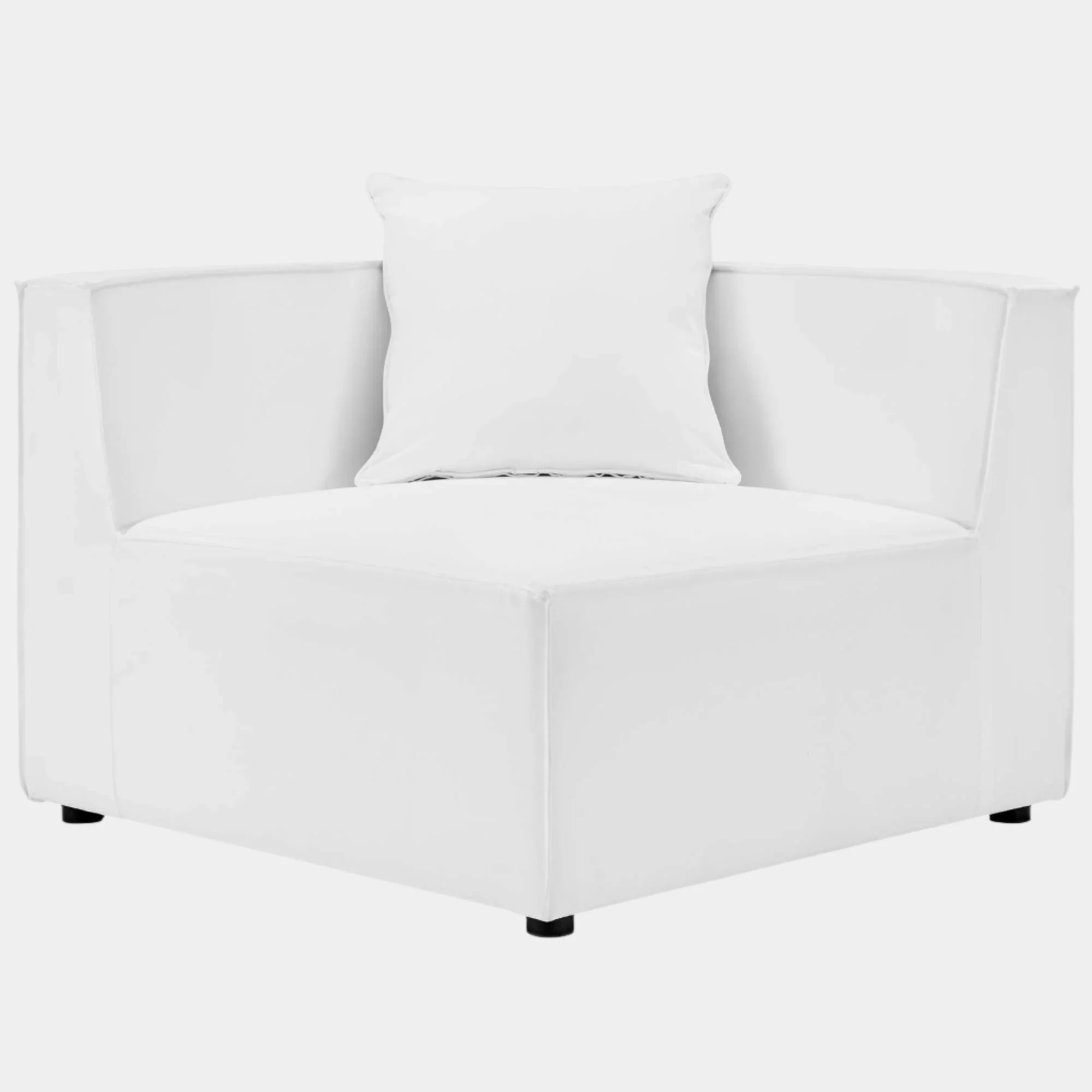 Saybrook Outdoor Patio Upholstered Sectional Sofa Corner Chair - Image 15