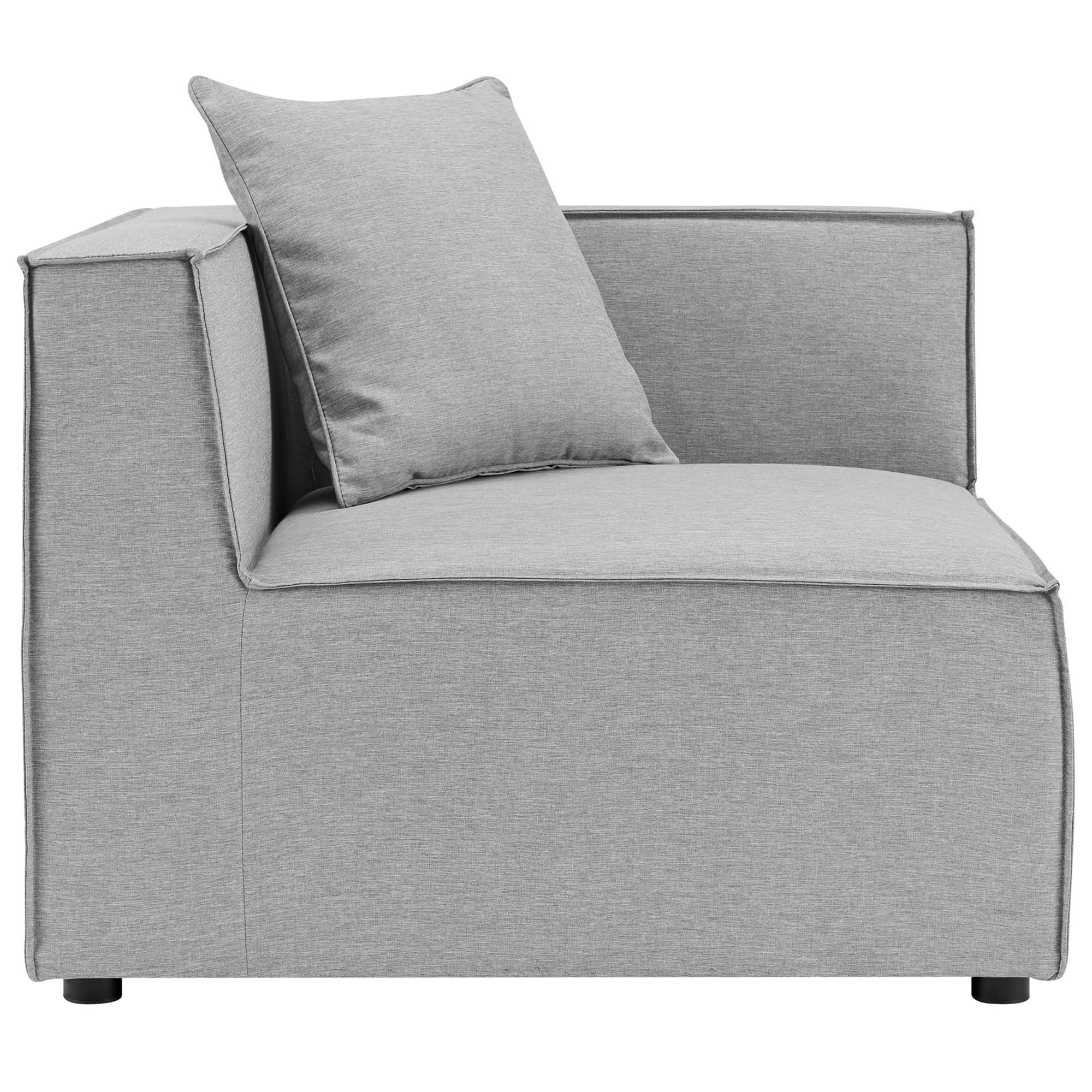 Saybrook Outdoor Patio Upholstered Sectional Sofa Corner Chair - Image 3