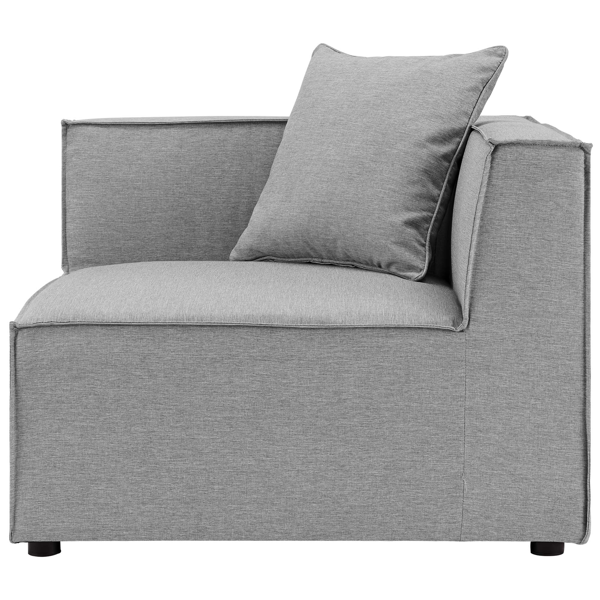 Saybrook Outdoor Patio Upholstered Sectional Sofa Corner Chair - Image 5