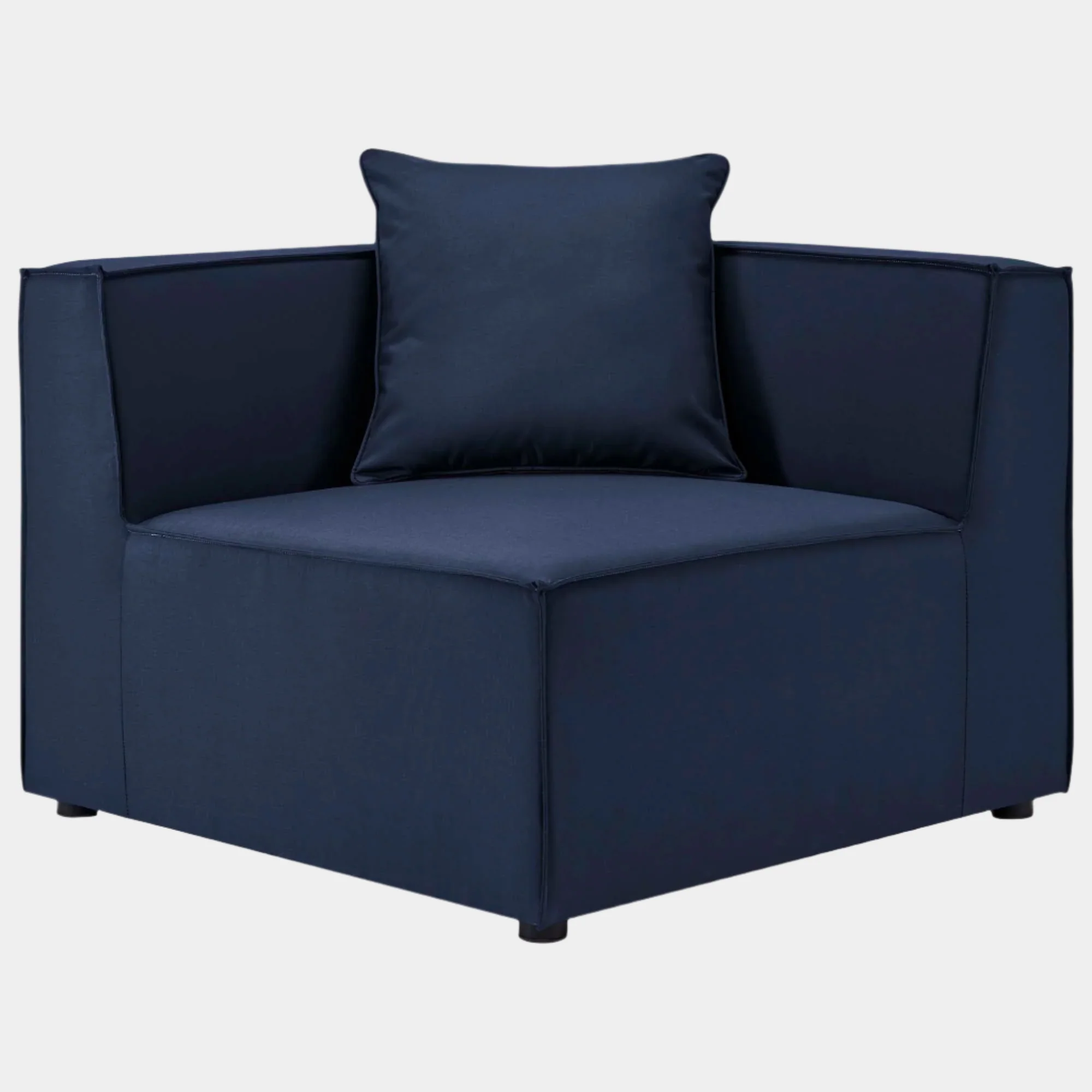 Saybrook Outdoor Patio Upholstered Sectional Sofa Corner Chair - Image 8