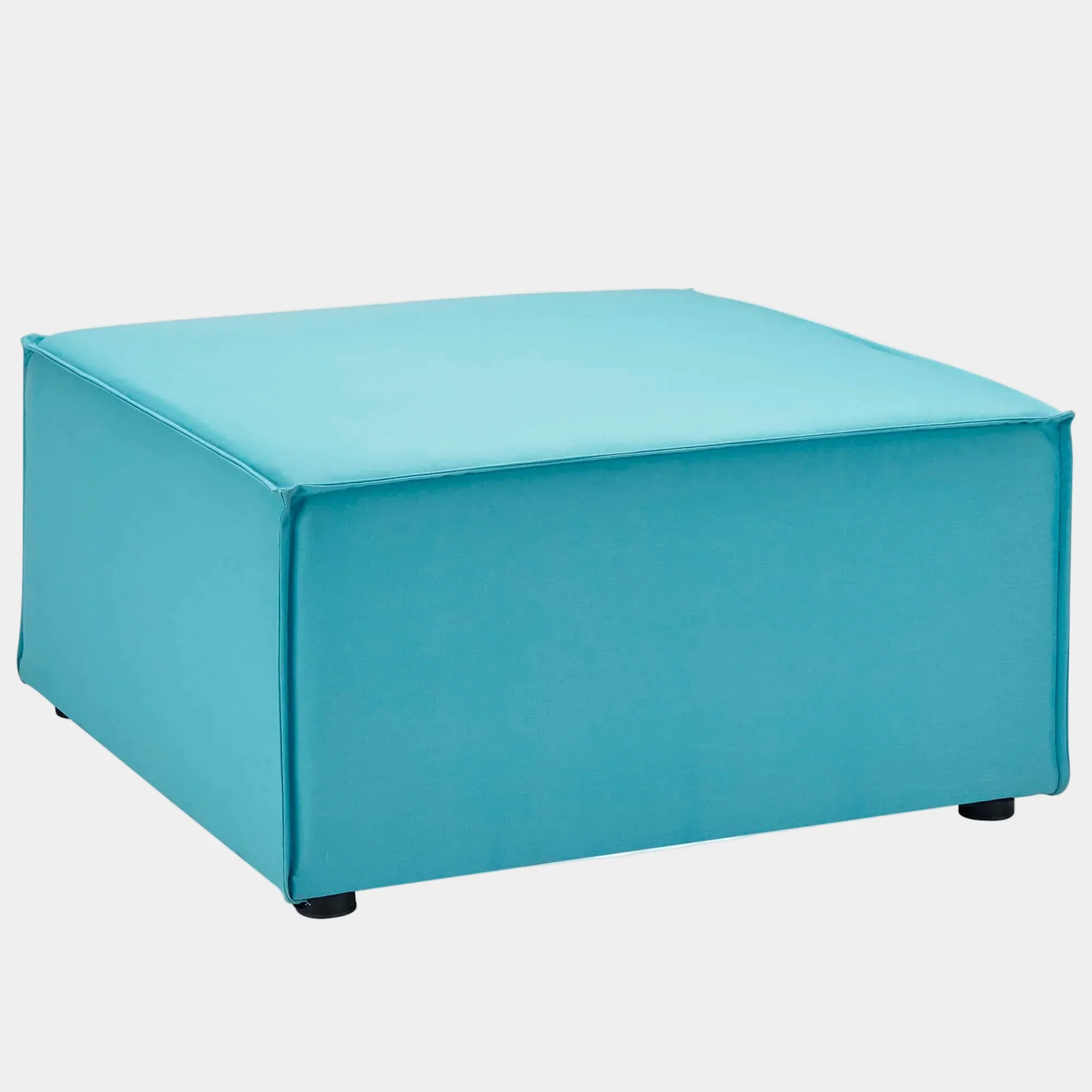 Saybrook Outdoor Patio Upholstered Sectional Sofa Ottoman - Image 13