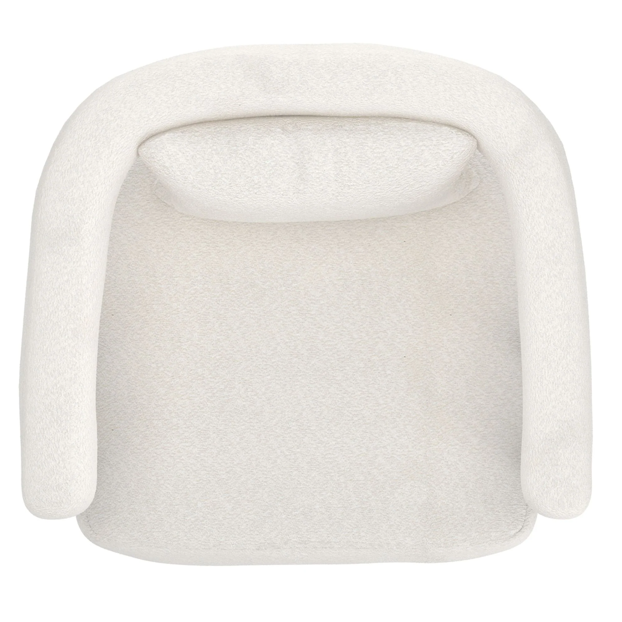 Scarlet Accent Chair in Ivory Boucle and Black - Image 7