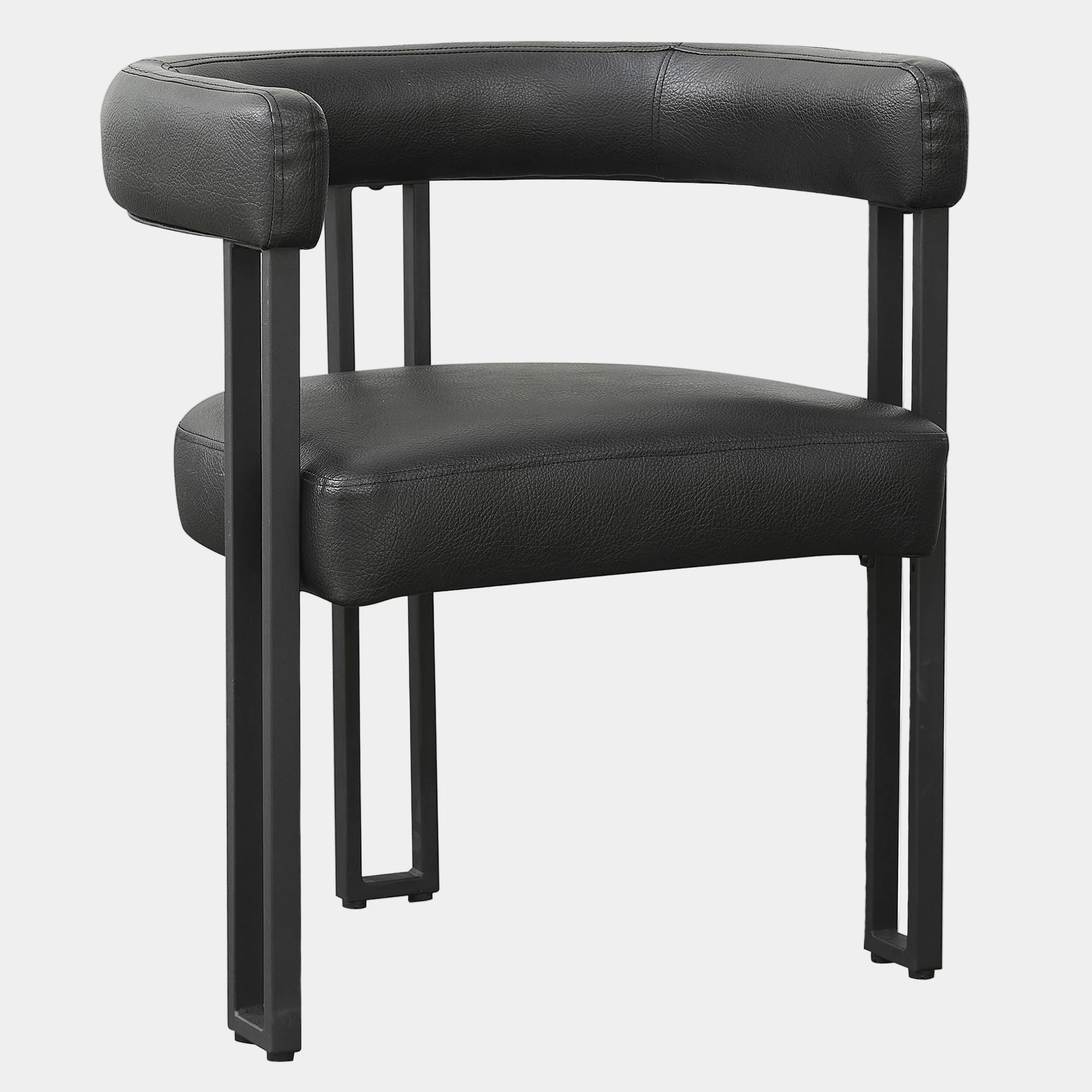 Scarlet Dining Chair, set of 2, in Black PU