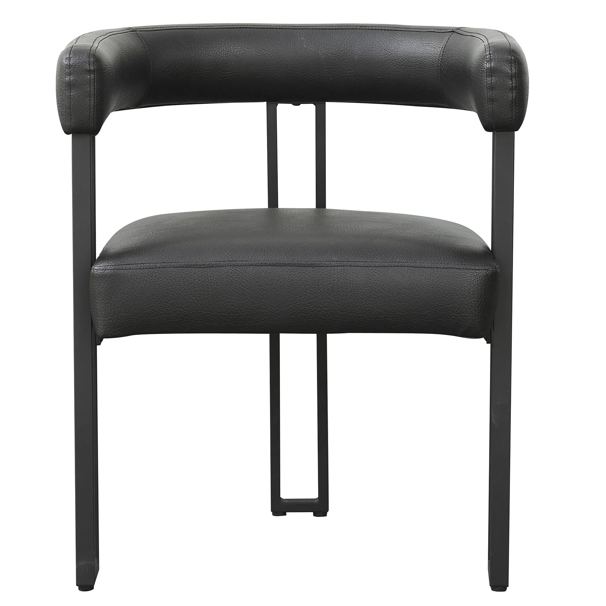 Scarlet Dining Chair, set of 2, in Black PU - Image 4