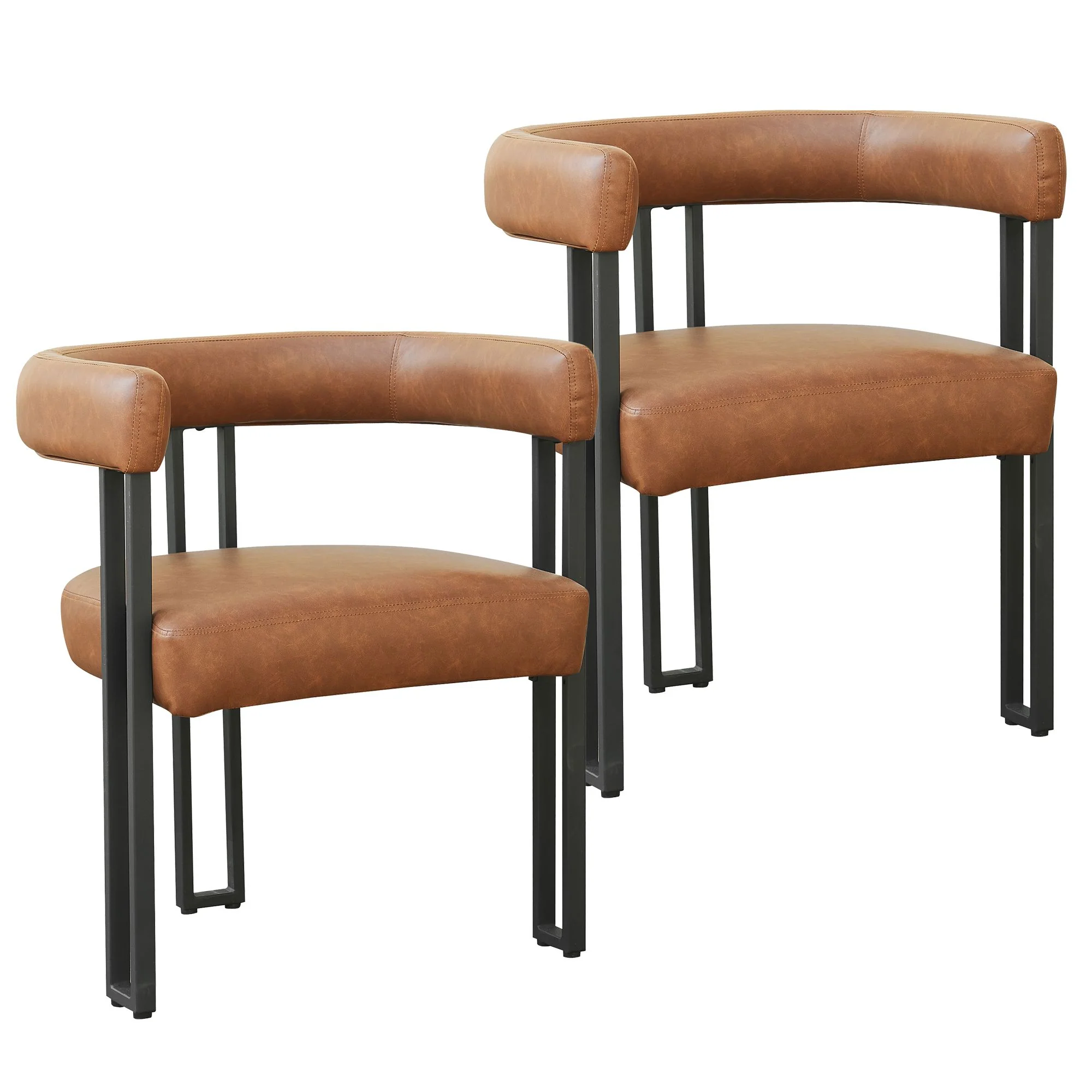 Scarlet Dining Chair, set of 2, in Saddle PU - Image 7