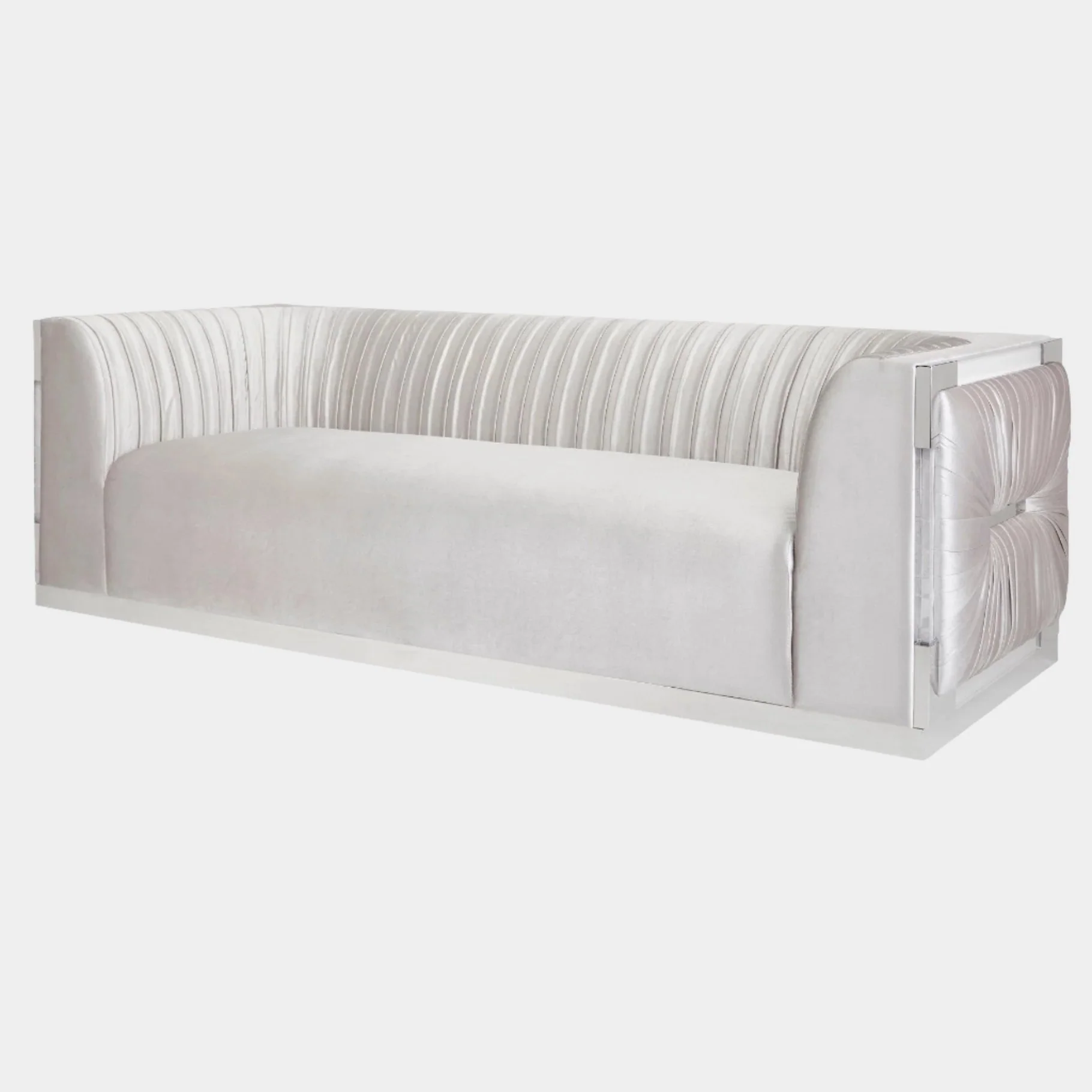 Scarlet Velvet Sofa - Image 3