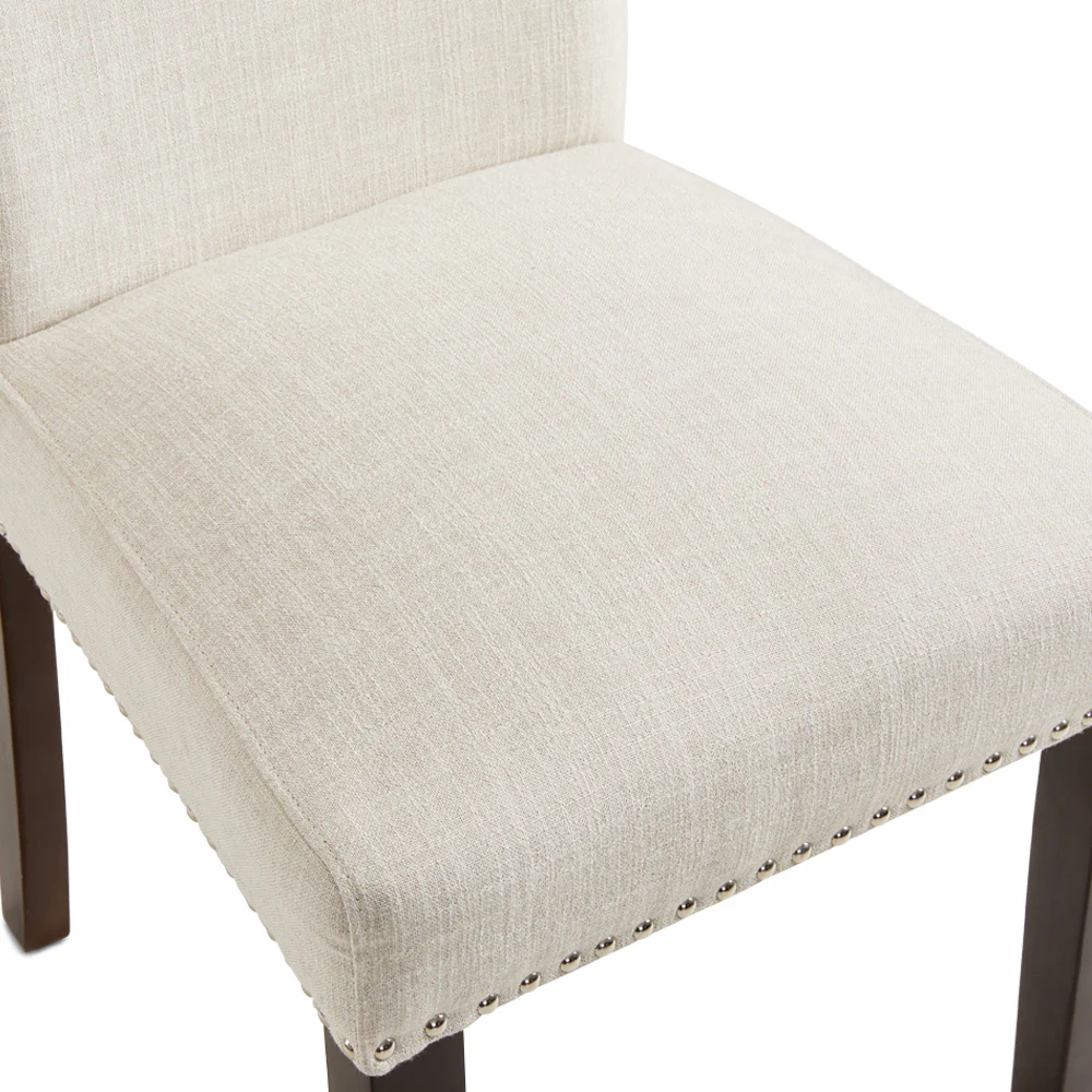 Scarpa Dining Chair Beige Fabric - Image 7