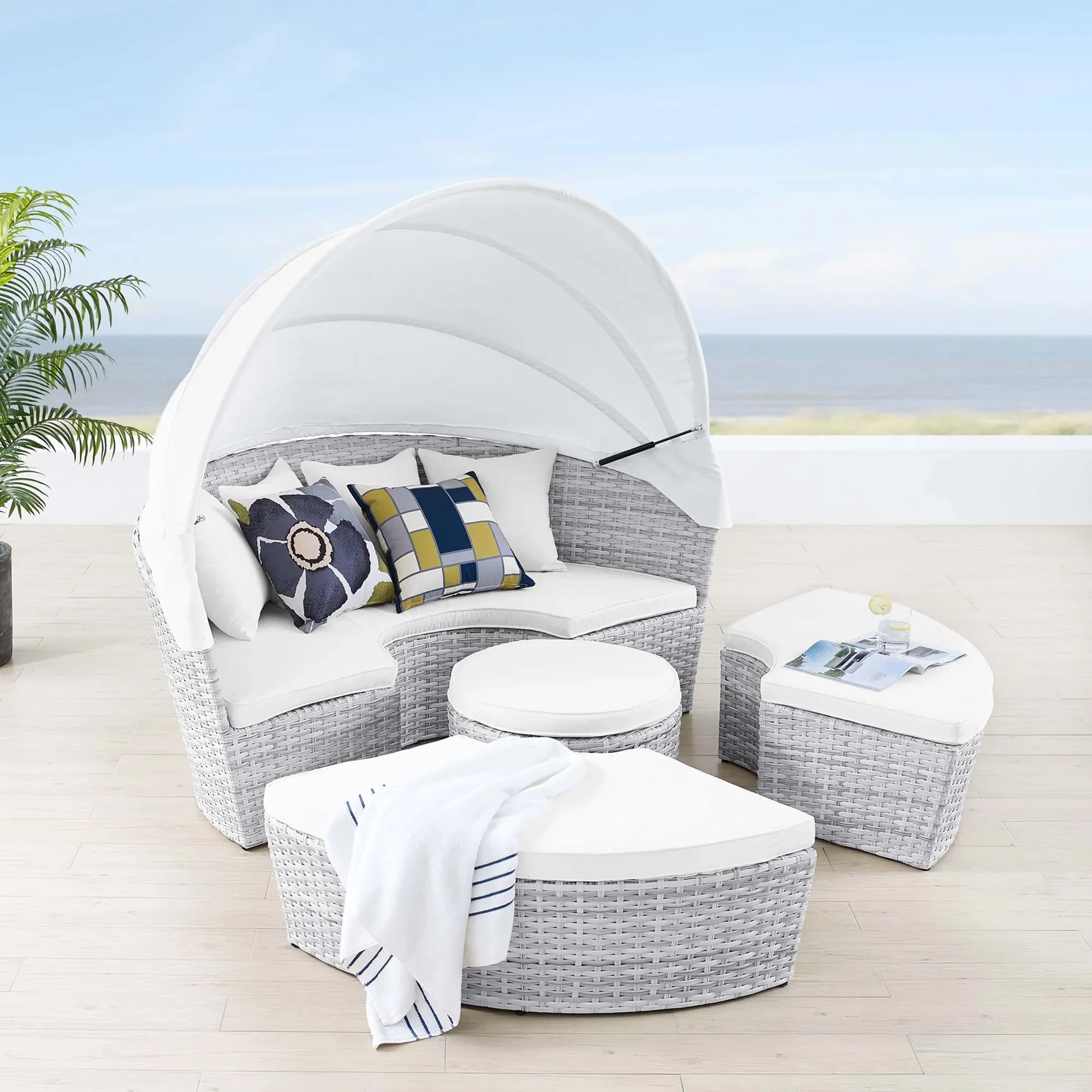 Scottsdale Canopy Outdoor Patio Daybed - Image 20