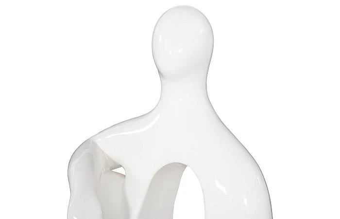 Seated Sculpture, Gel Coat White - Image 2