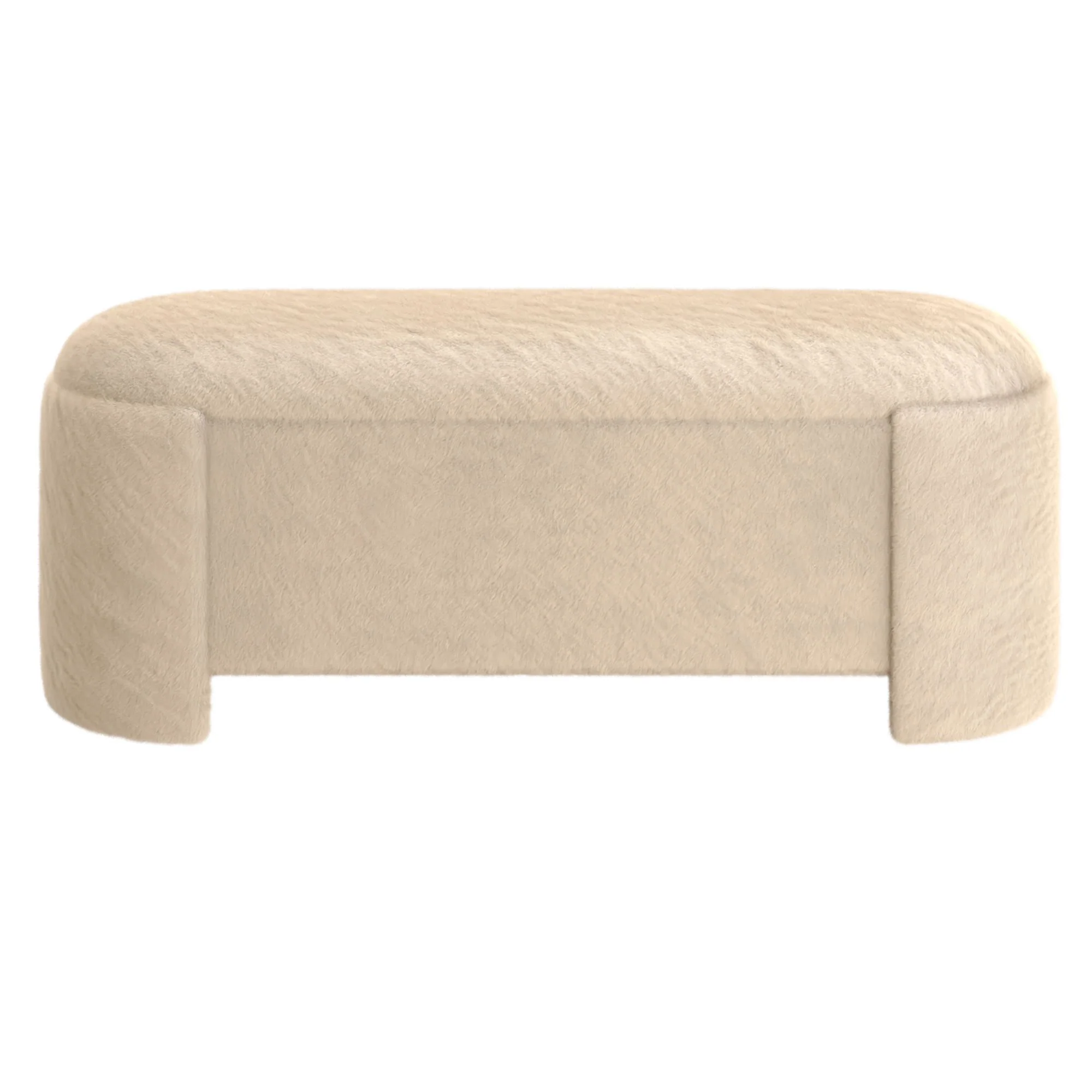 Selene Storage Ottoman in Dark Beige - Image 5