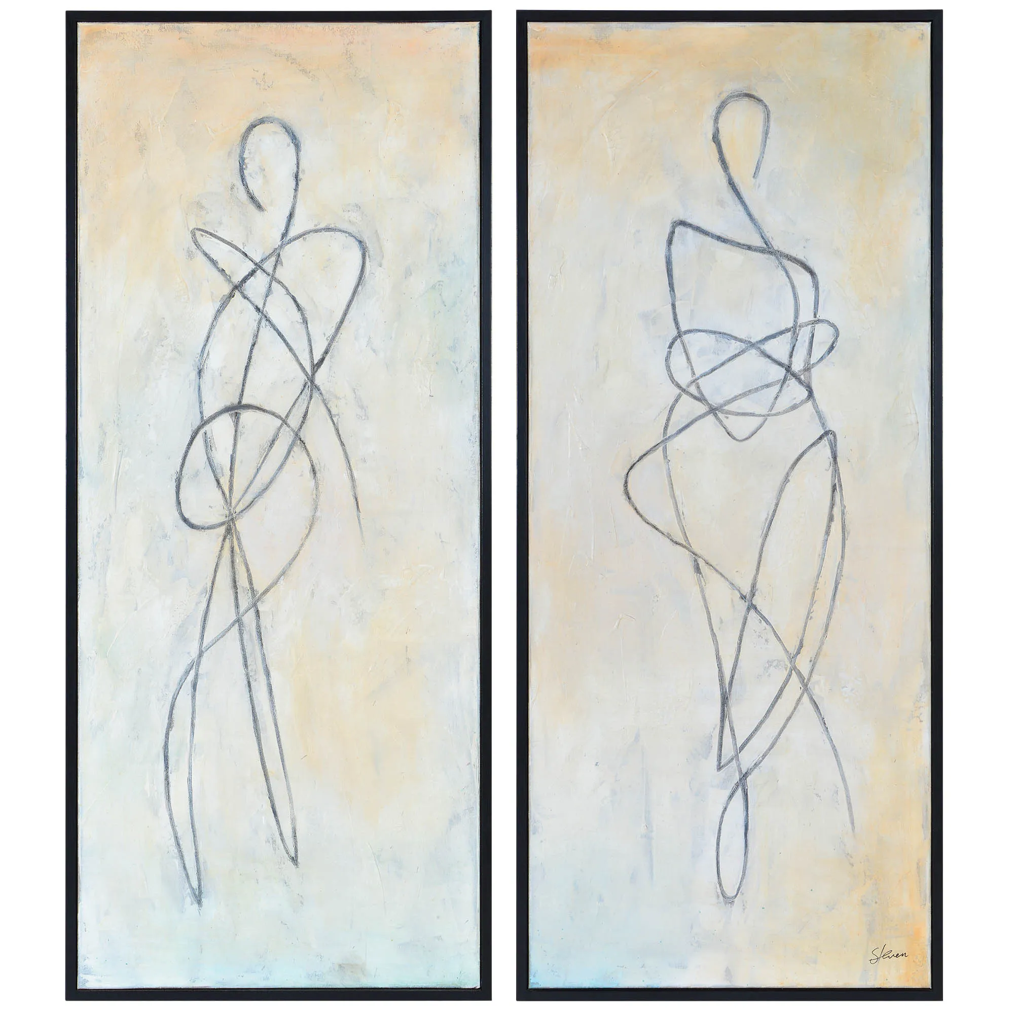 Self Hand Painted Set Of 2 - Image 10