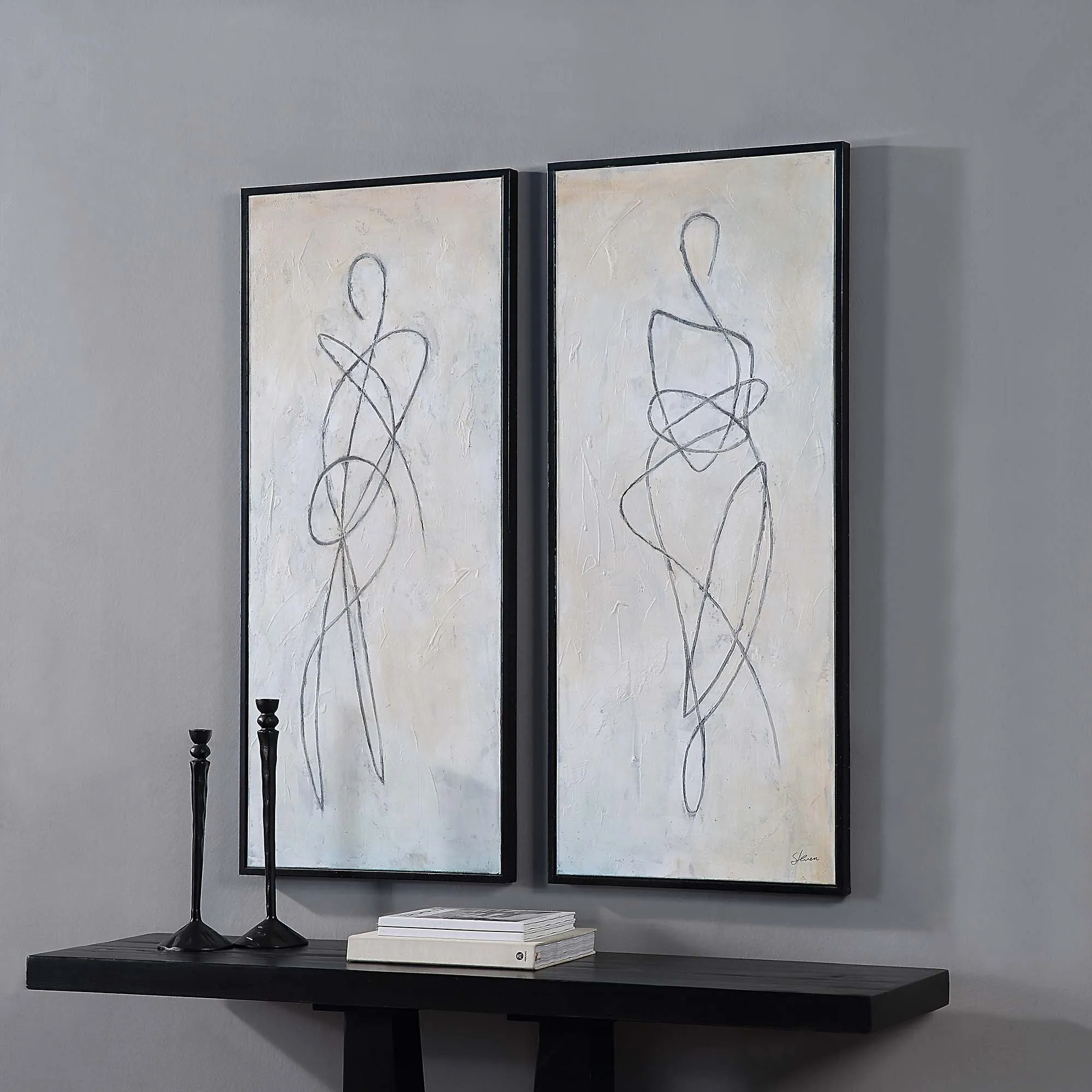 Self Hand Painted Set Of 2 - Image 2