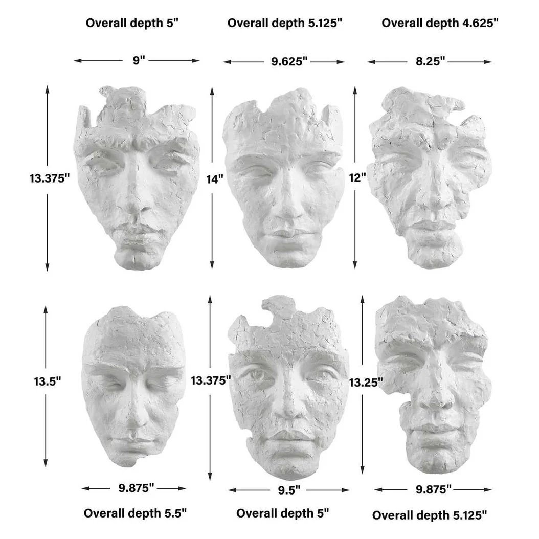 Self-Portrait Wall Decor, S/6 - Image 14