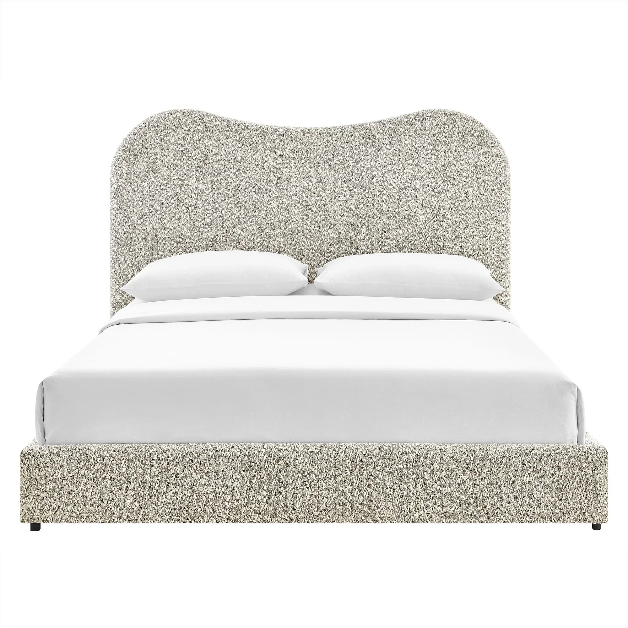 Seluna Boucle Queen Platform Bed - Image 16