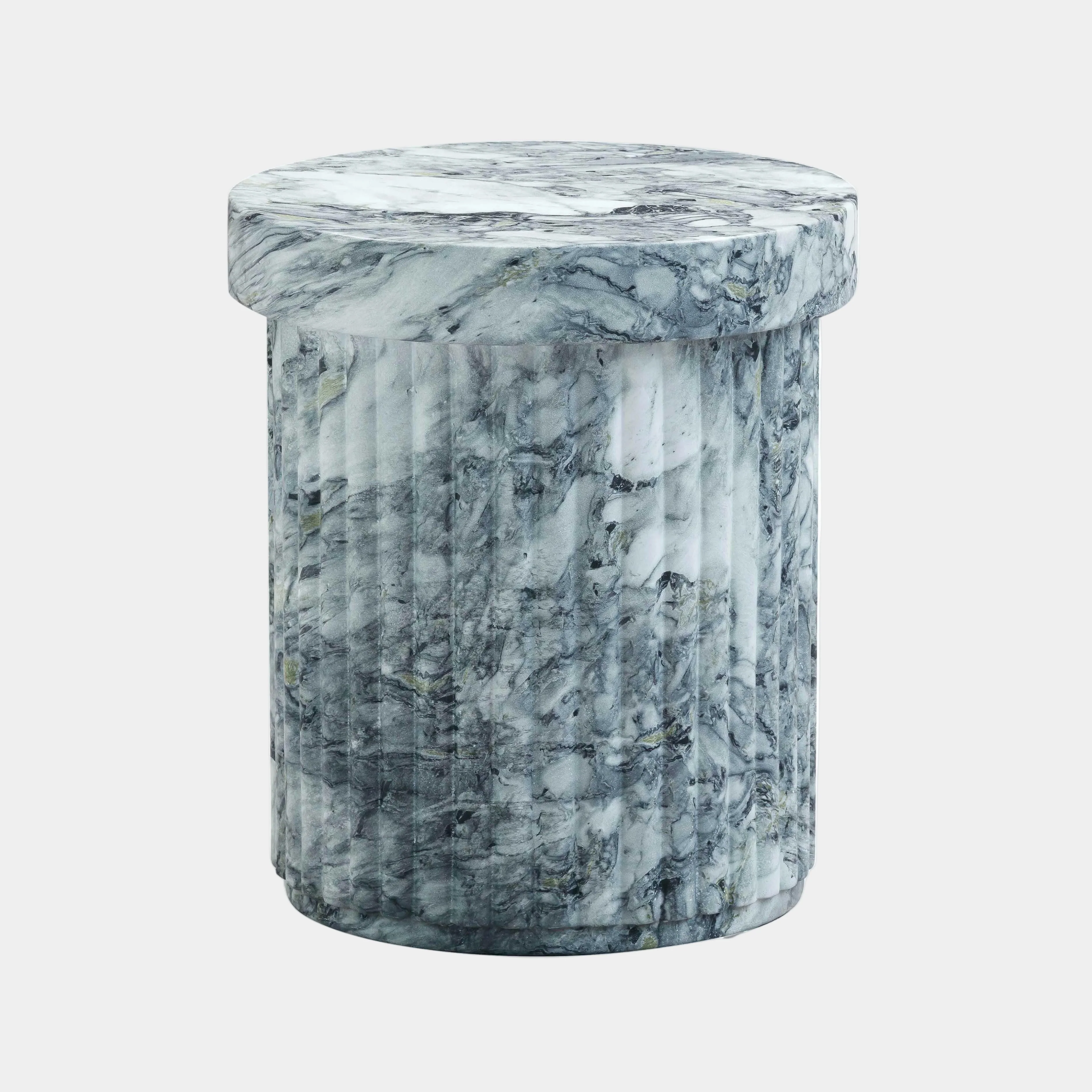 Serafina Faux Marble Concrete Indoor / Outdoor Side Table