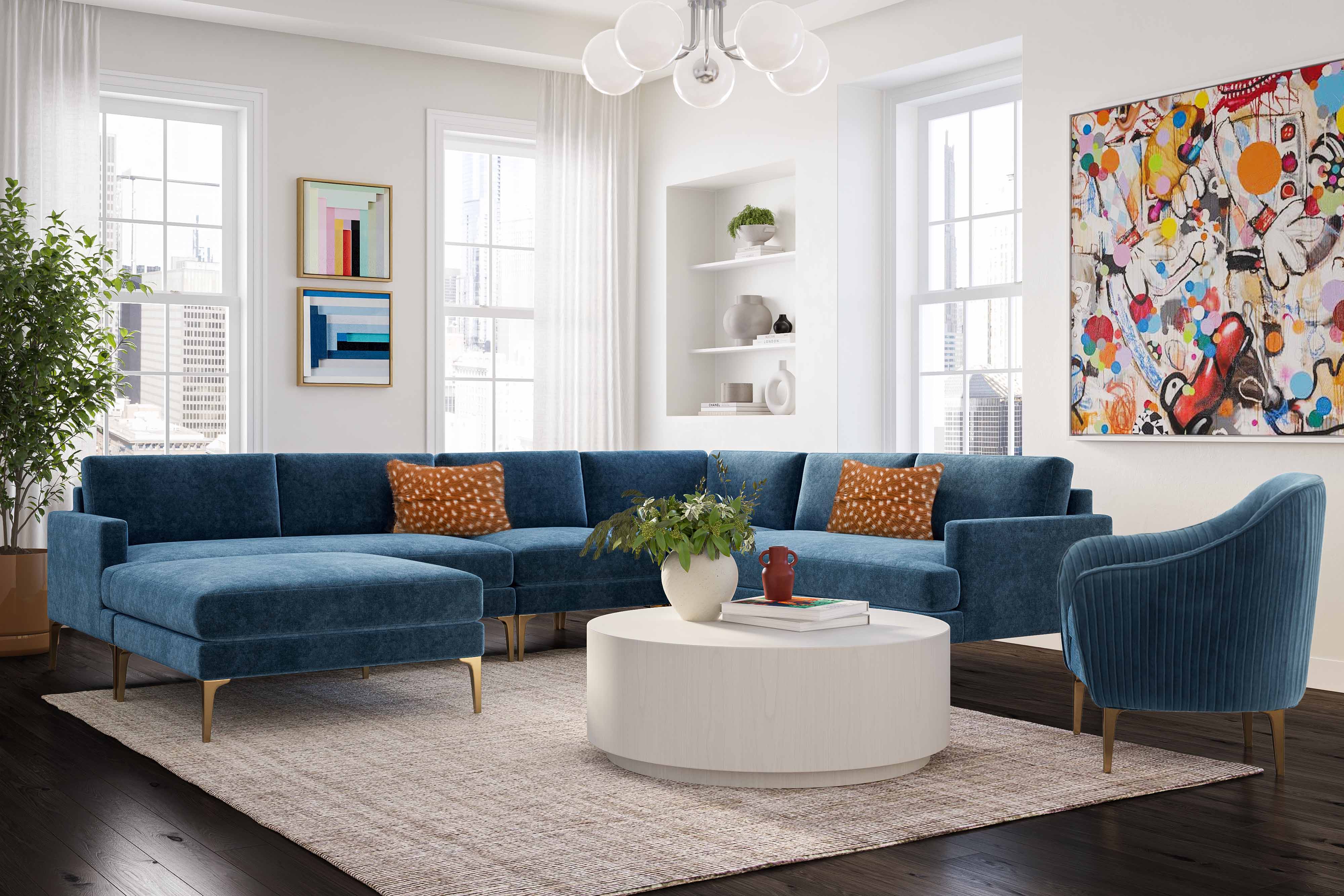 Serena Performance Velvet Accent Chair - Image 9