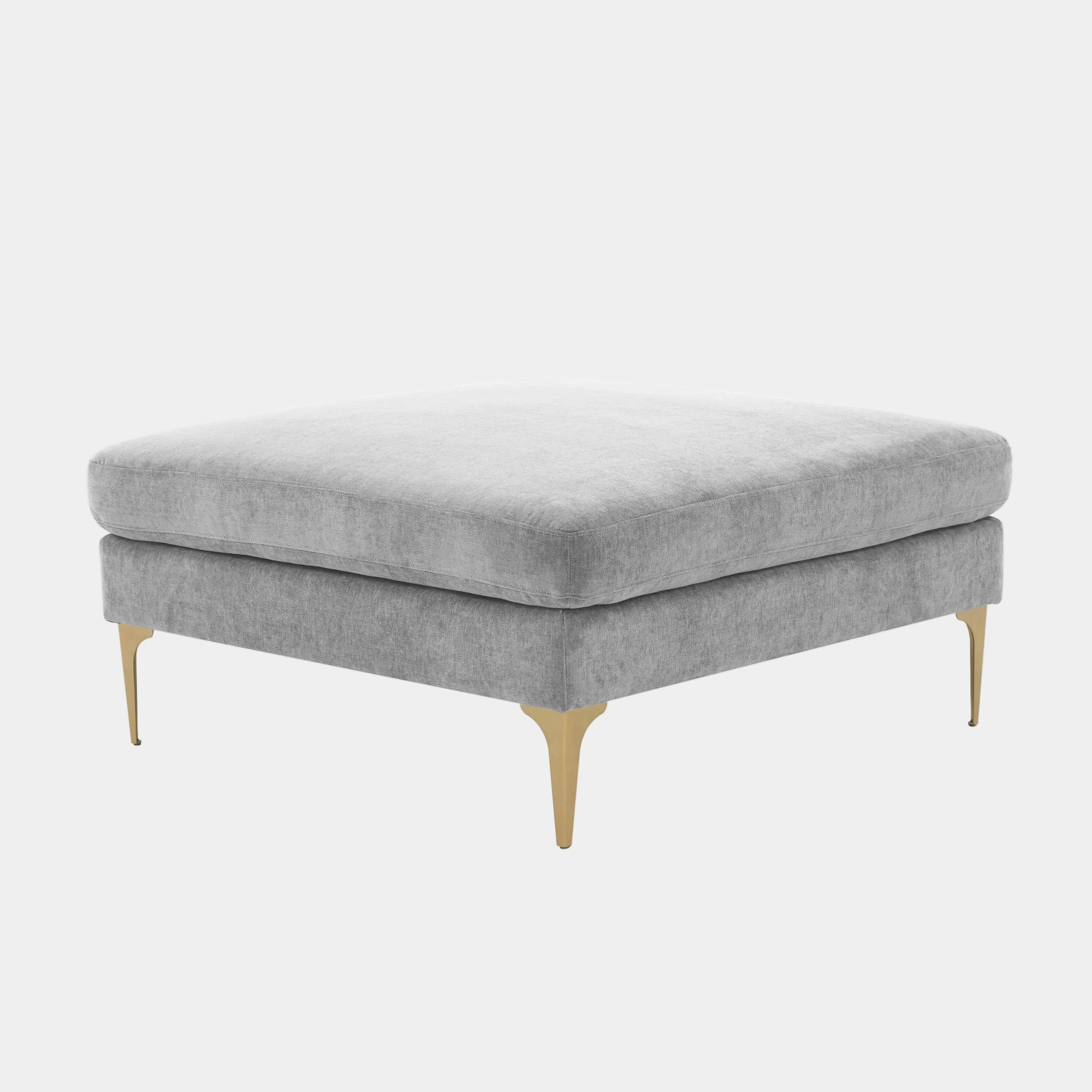 Serena Performance Velvet Ottoman - Image 11