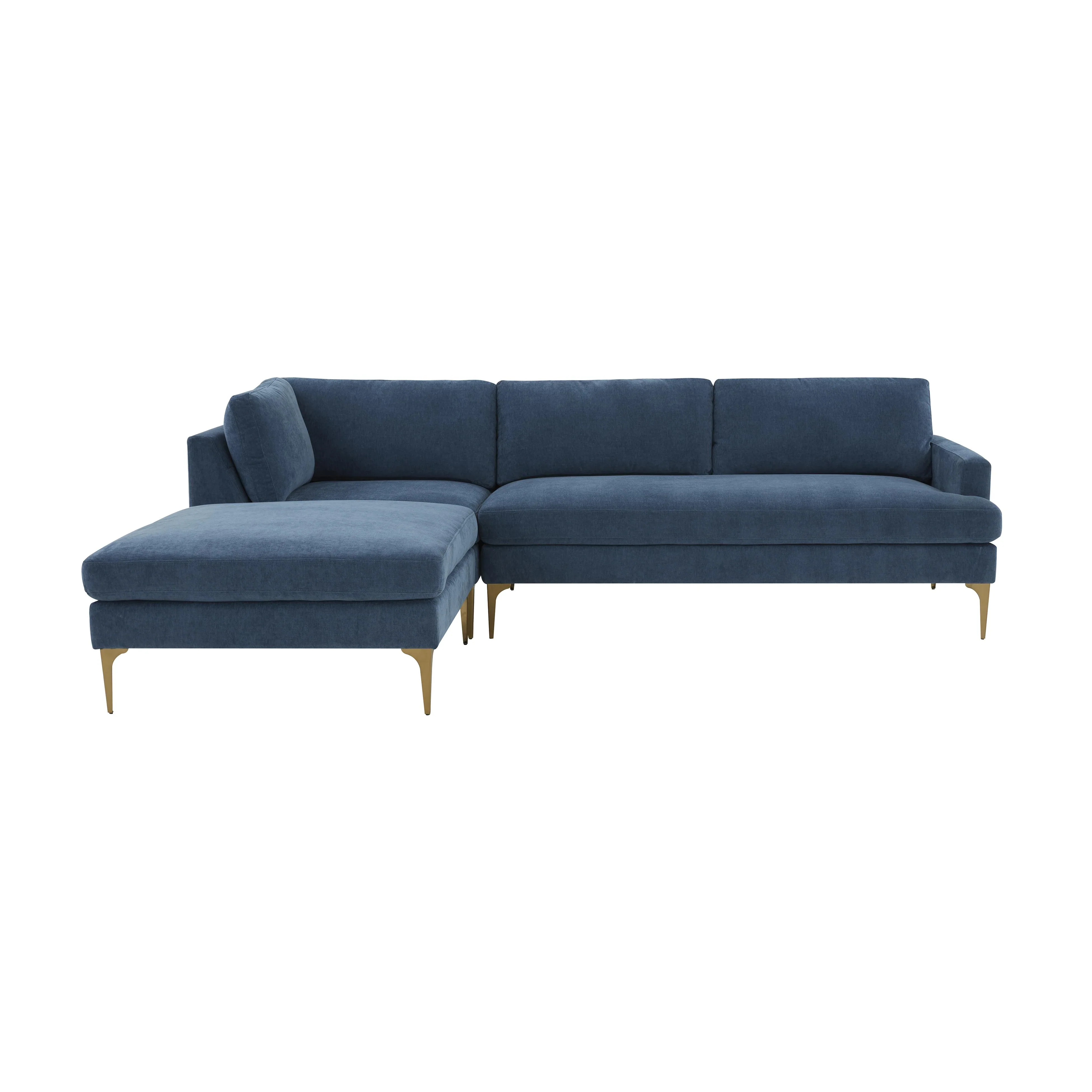 Serena 3-Piece Performance Velvet Chaise Sectional - Image 21