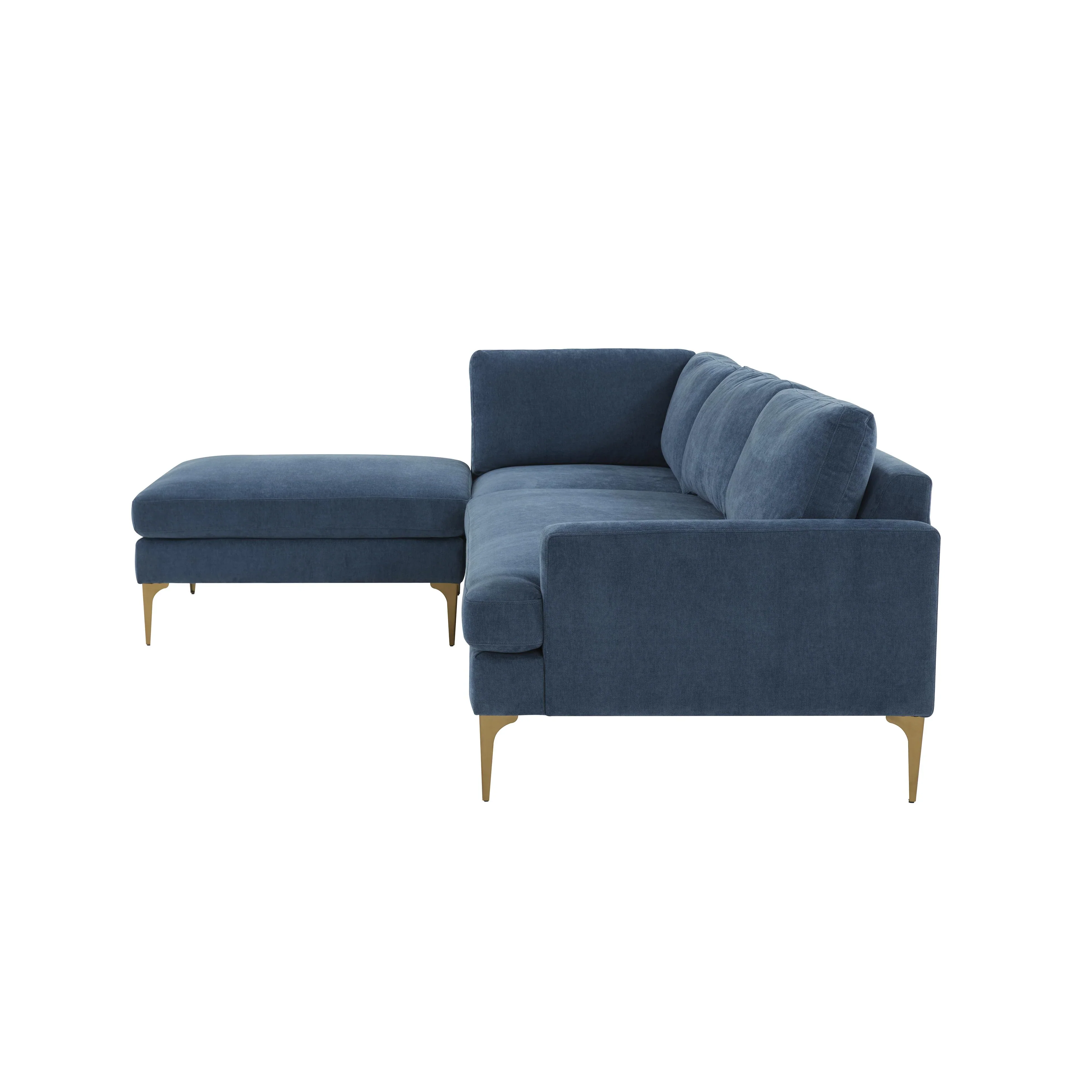 Serena 3-Piece Performance Velvet Chaise Sectional - Image 22