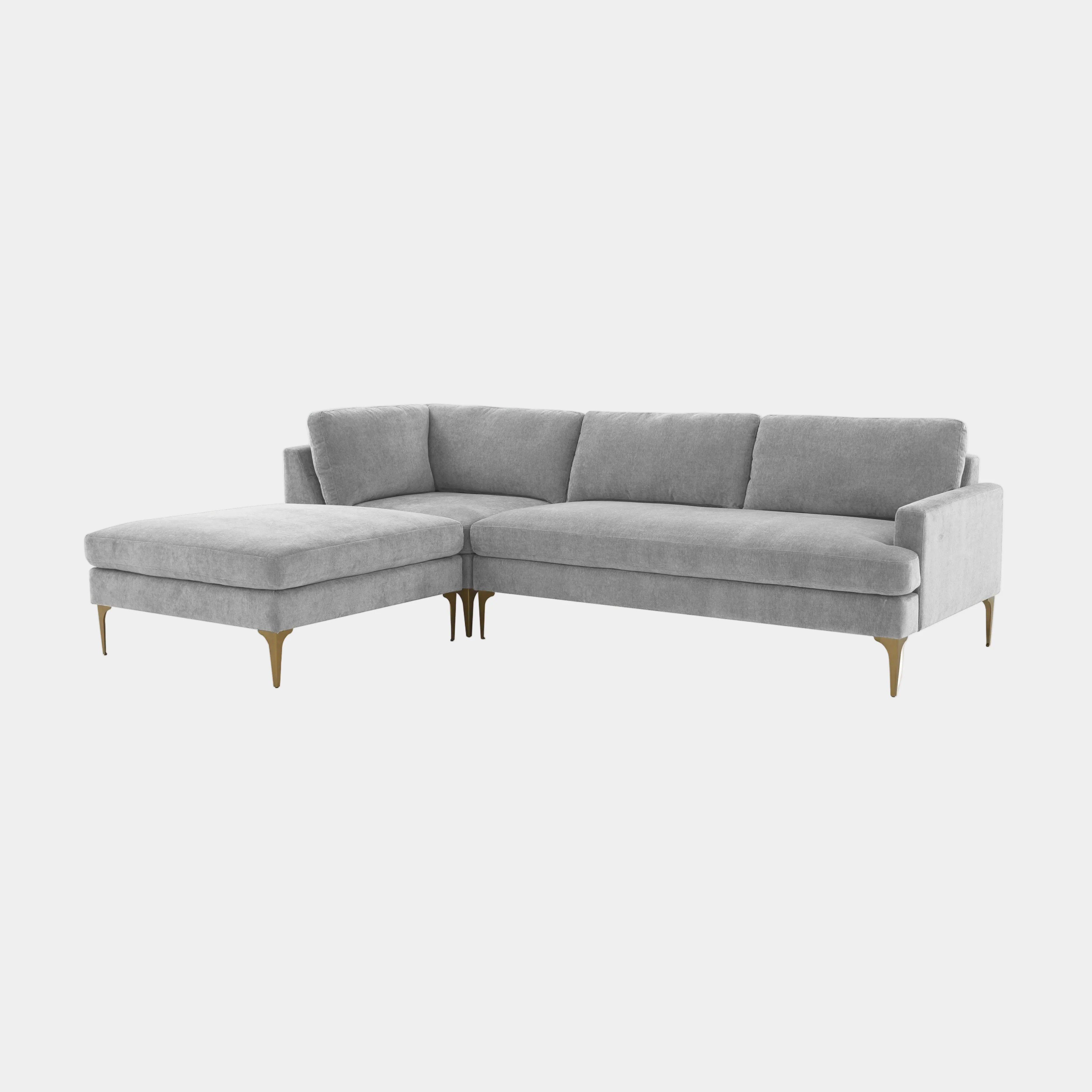 Serena 3-Piece Performance Velvet Chaise Sectional - Image 31