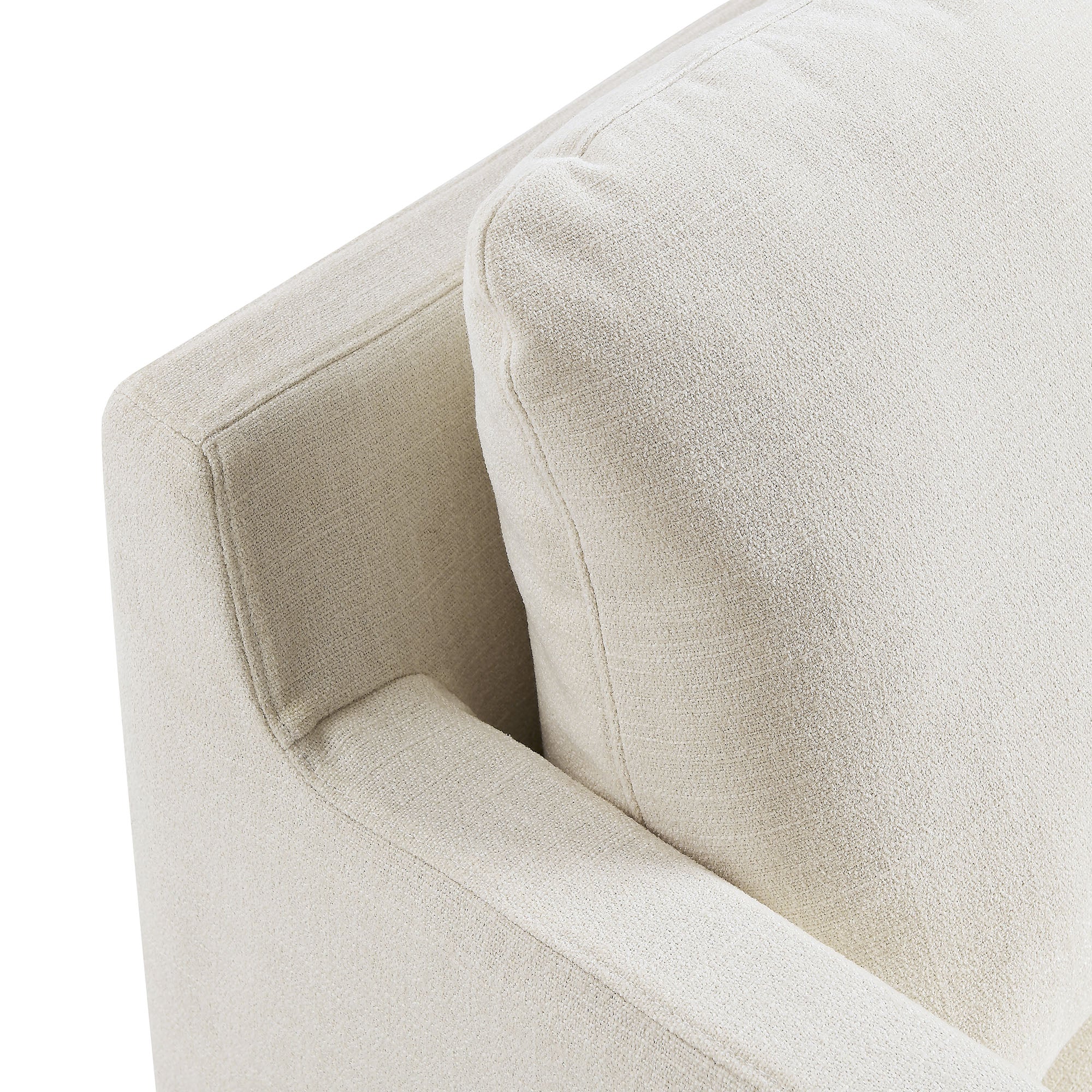 Serene Linen Slipcovered Swivel Armchair - Image 25