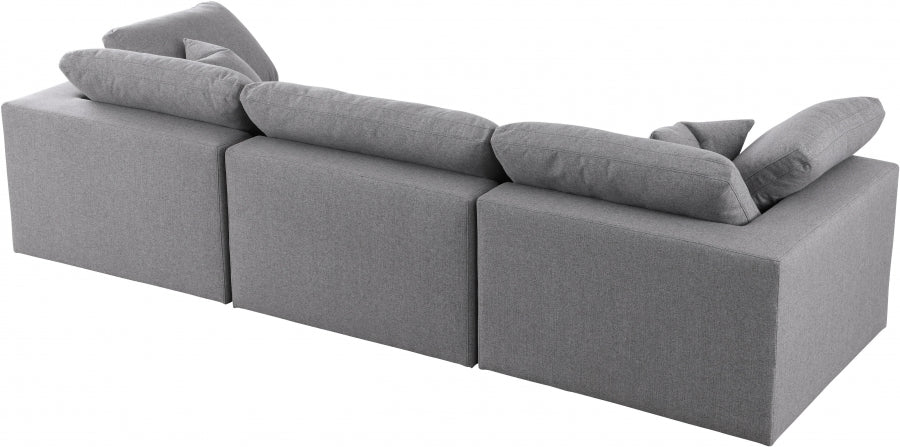 Serene Linen Textured Fabric Deluxe Comfort Modular Sofa - Image 22