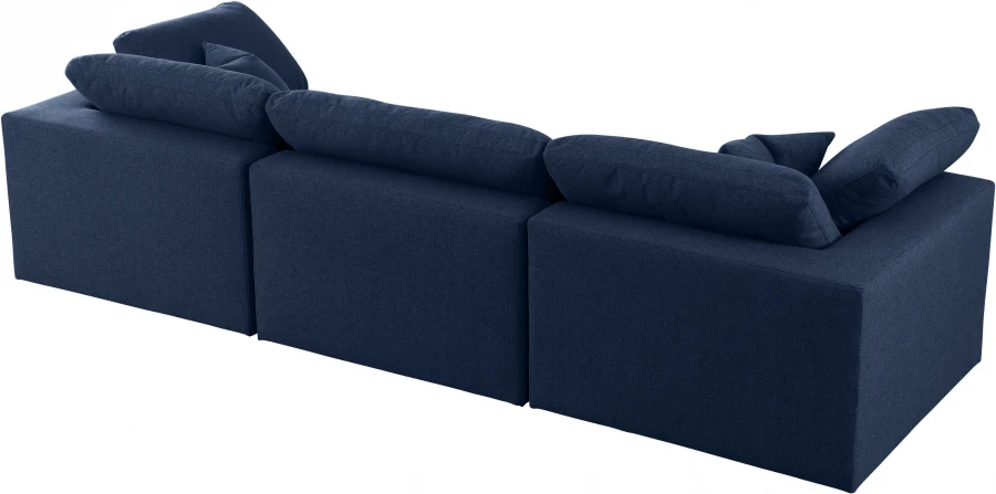 Serene Linen Textured Fabric Deluxe Comfort Modular Sofa - Image 31