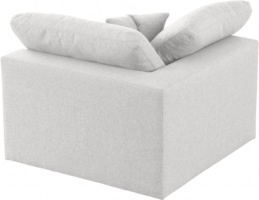 Serene Linen Textured Fabric Upholstered Deluxe Comfort Modular Corner Chair - Image 17