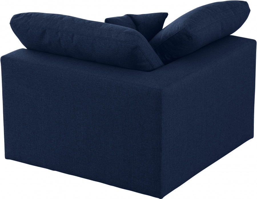 Serene Linen Textured Fabric Upholstered Deluxe Comfort Modular Corner Chair - Image 23