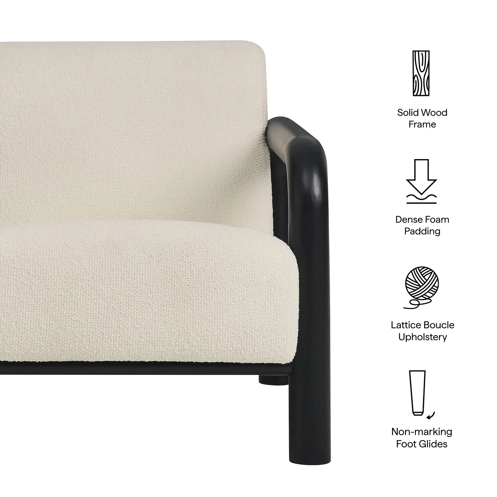 Sereno Boucle Accent Chair - Image 17