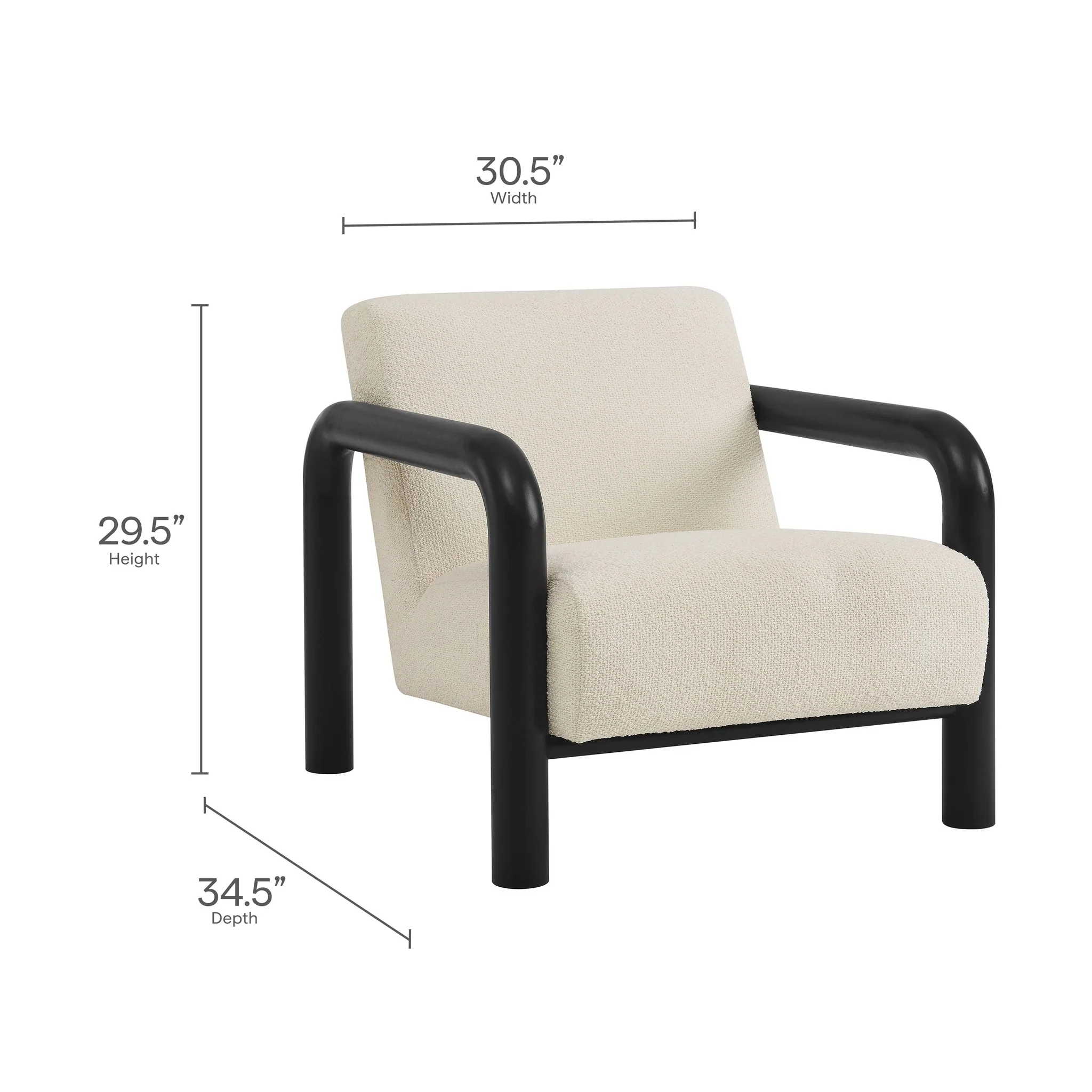 Sereno Boucle Accent Chair - Image 18