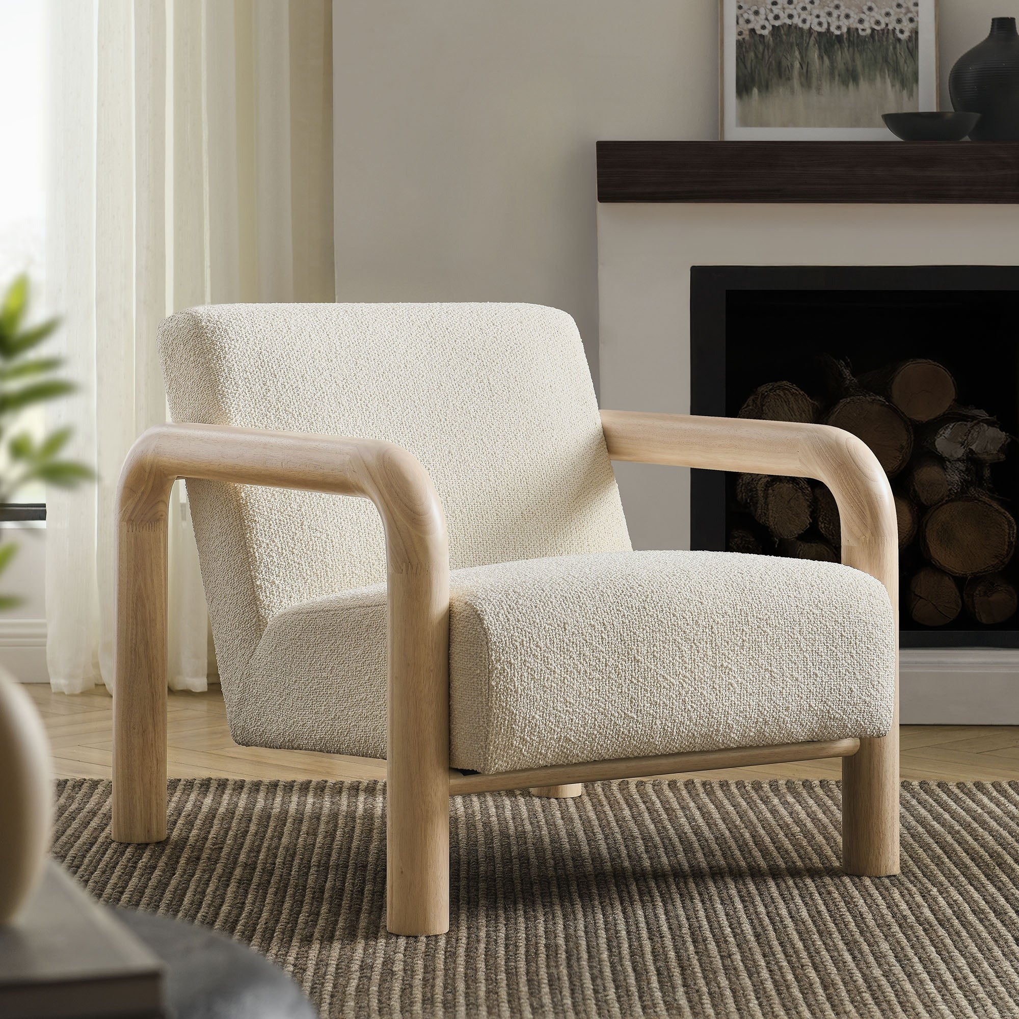 Sereno Boucle Accent Chair - Image 2