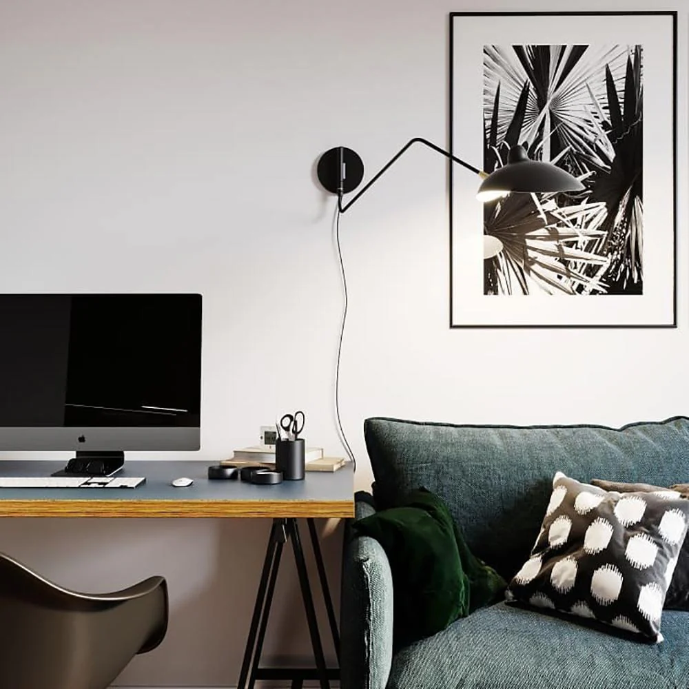 Serge Mouille One-Arm Sconce Lamp - Image 5