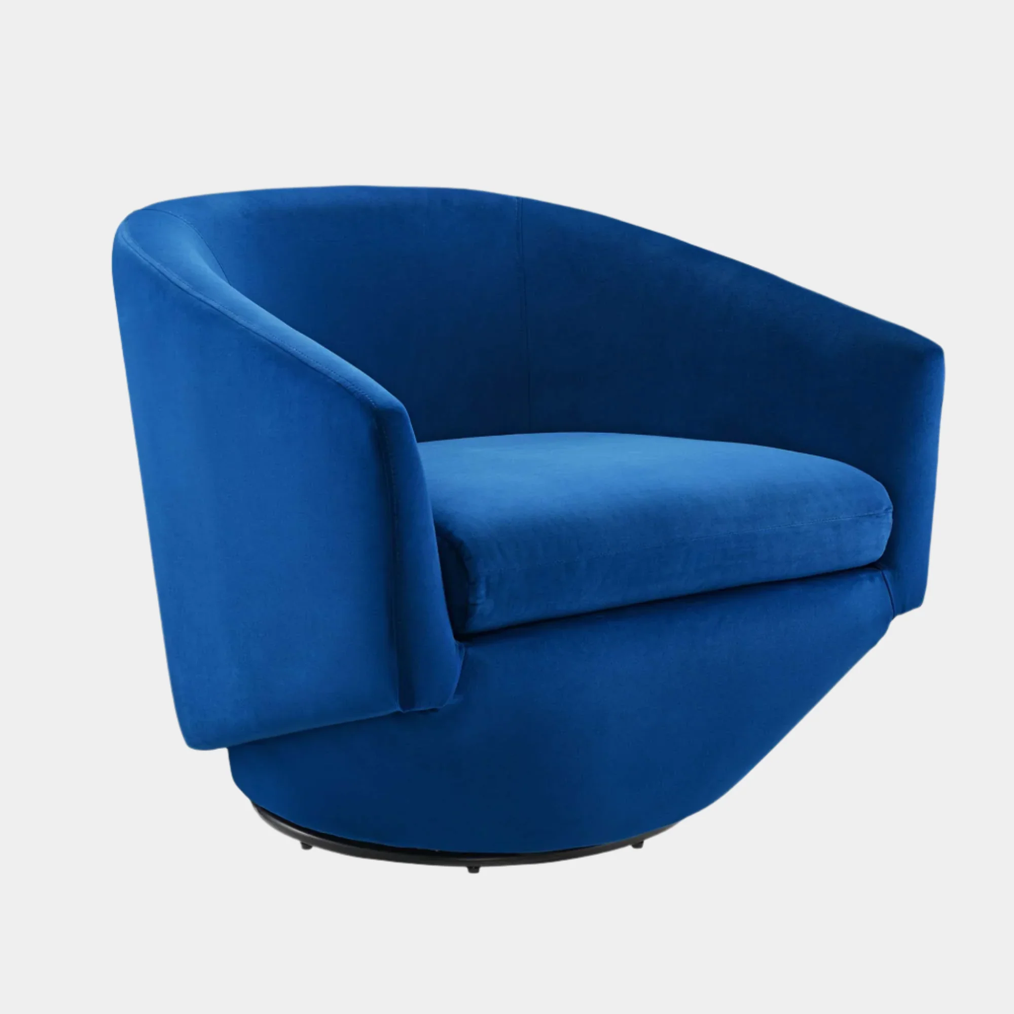 Series Performance Velvet Fabric Swivel Chair - Image 10