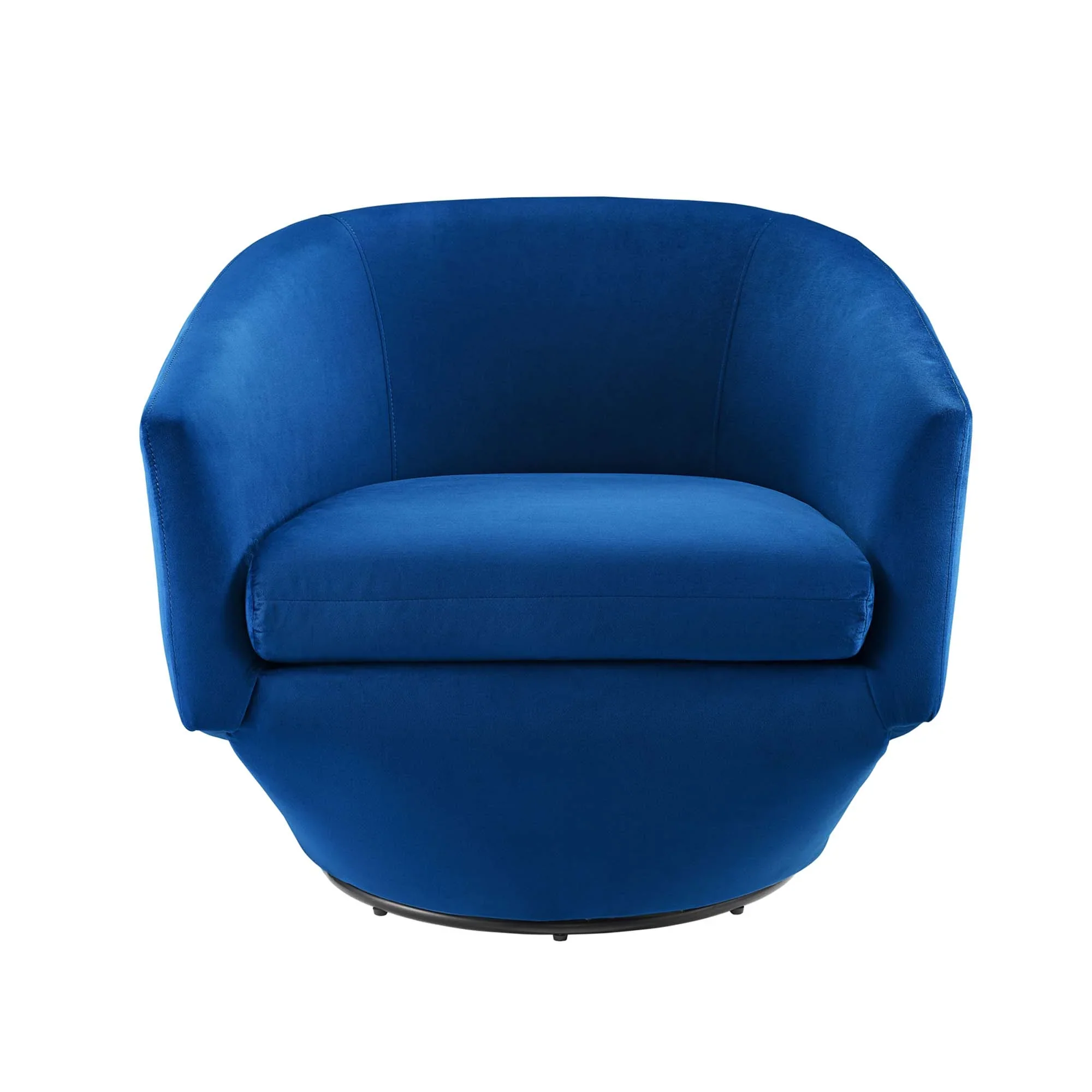 Series Performance Velvet Fabric Swivel Chair - Image 12