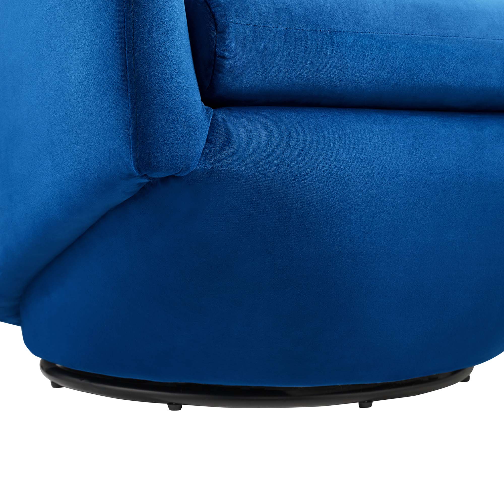 Series Performance Velvet Fabric Swivel Chair - Image 15