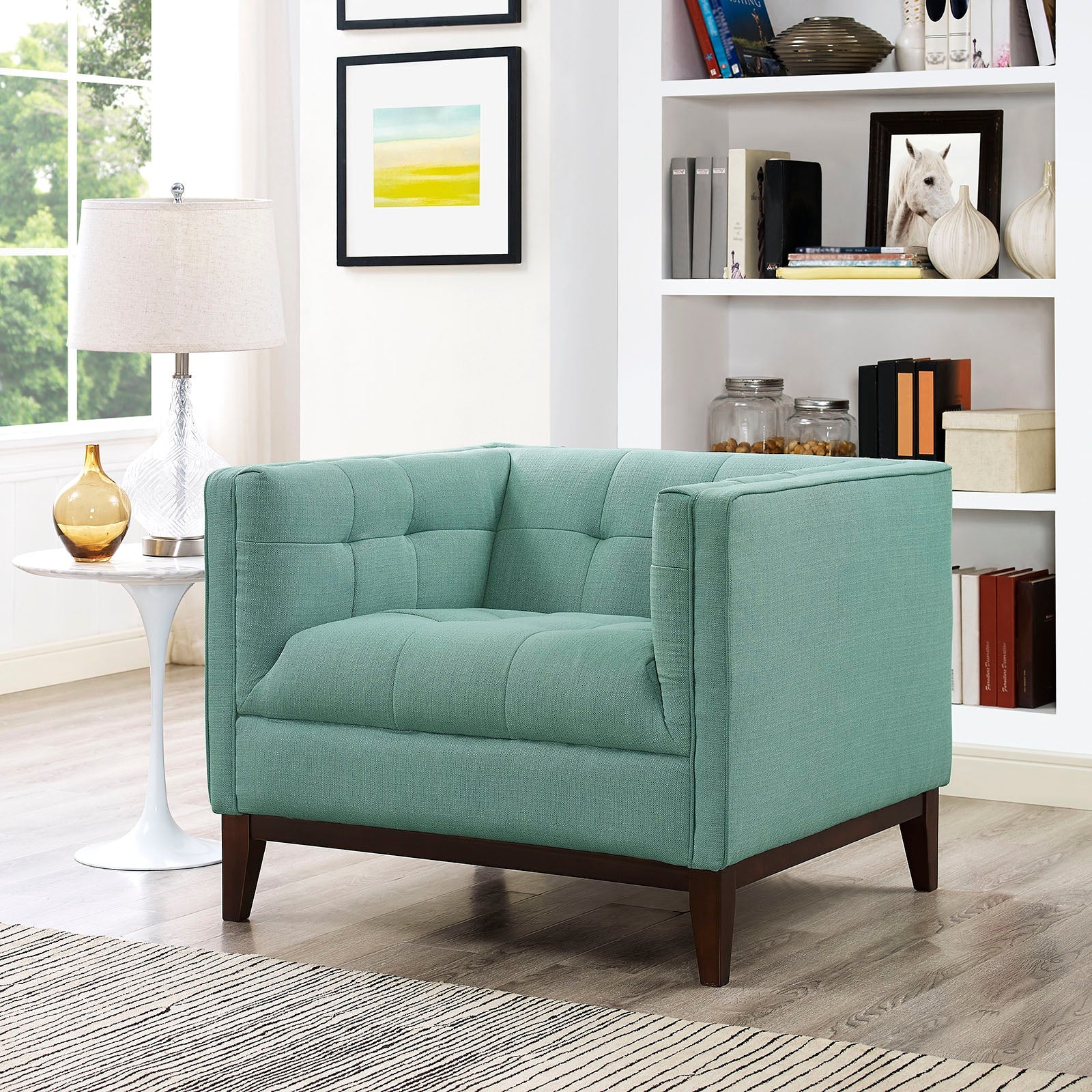 Serve Upholstered Fabric Armchair - Image 7