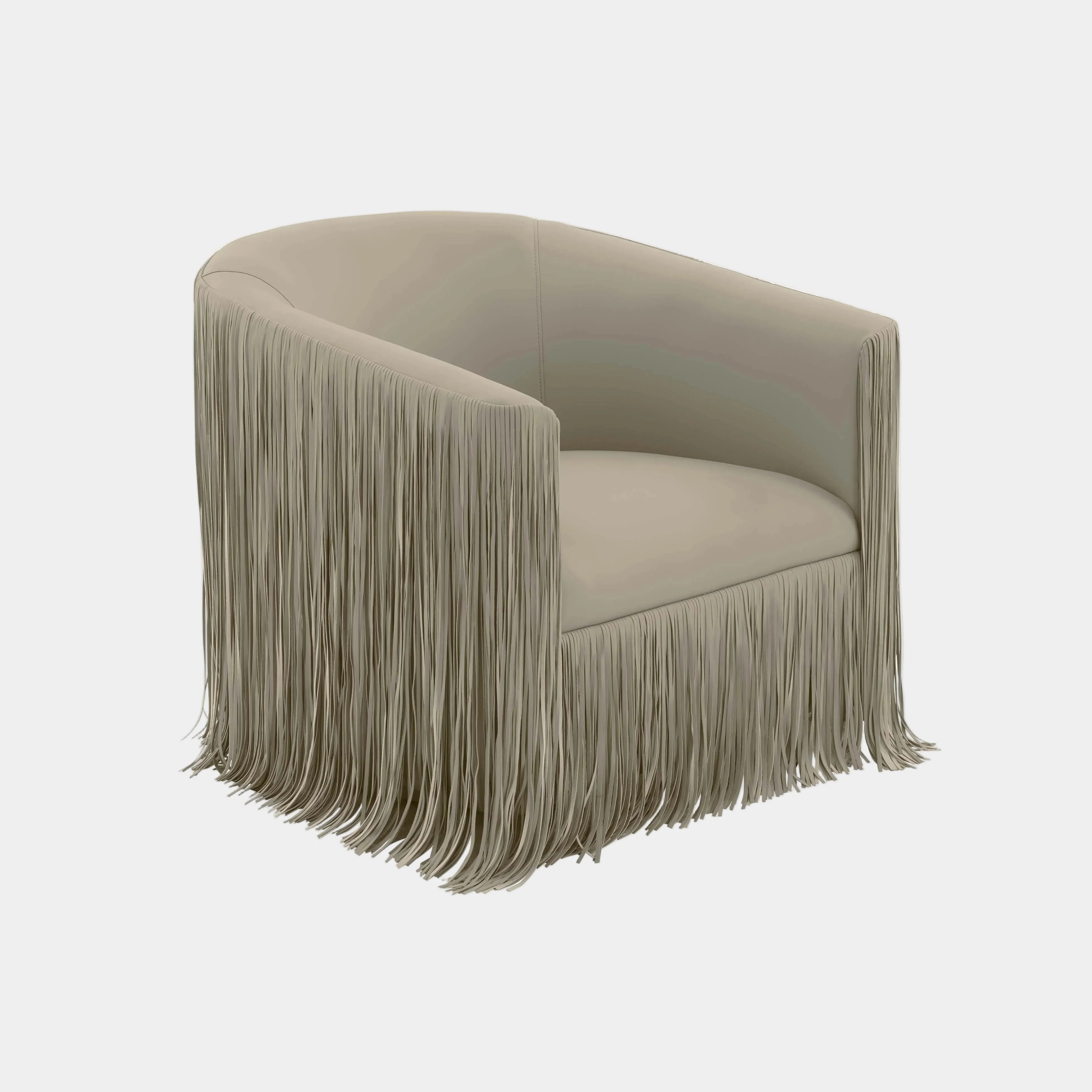 Shag Me Performance Vegan Leather Swivel Accent Chair - Image 13