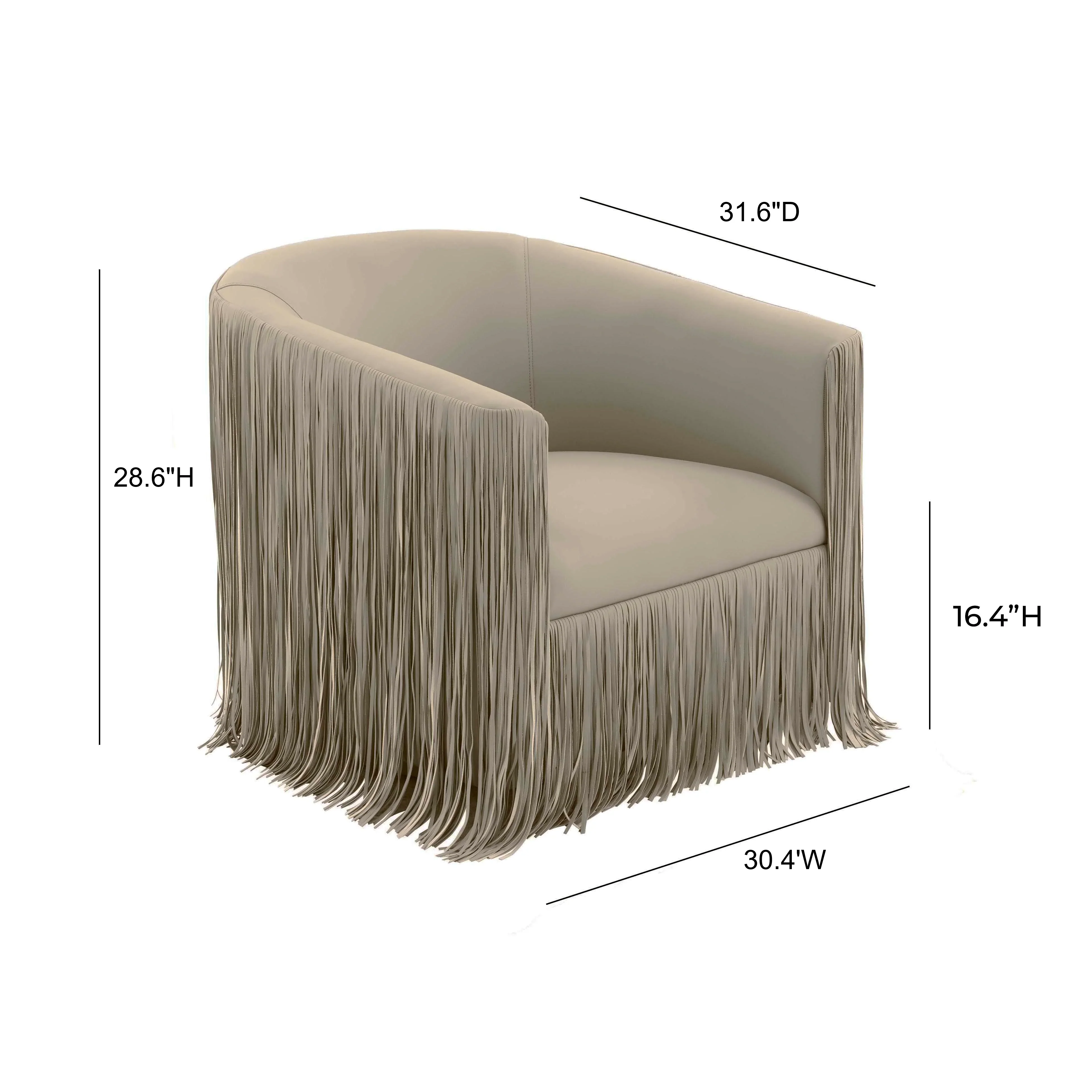 Shag Me Performance Vegan Leather Swivel Accent Chair - Image 18