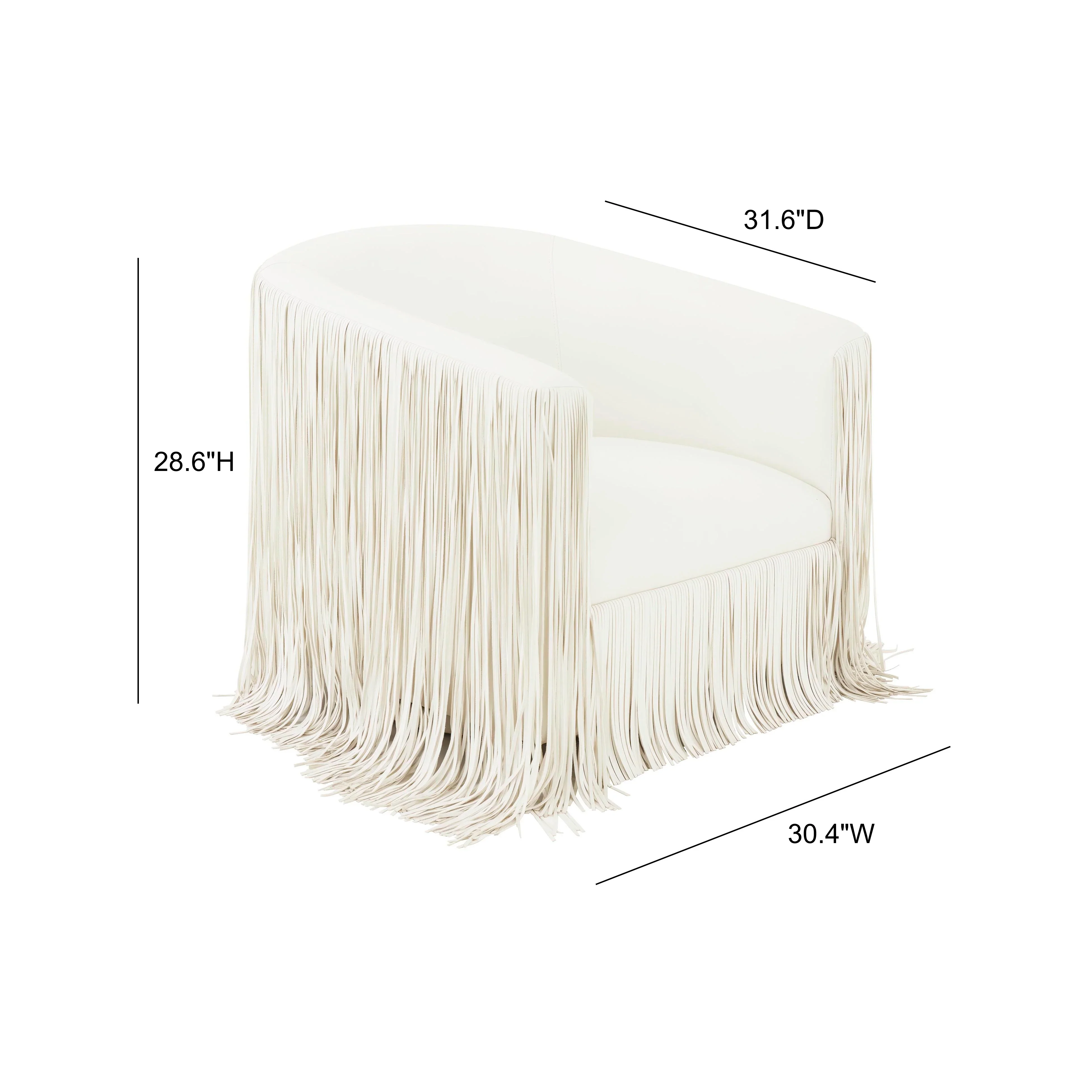 Shag Me Performance Vegan Leather Swivel Accent Chair - Image 6