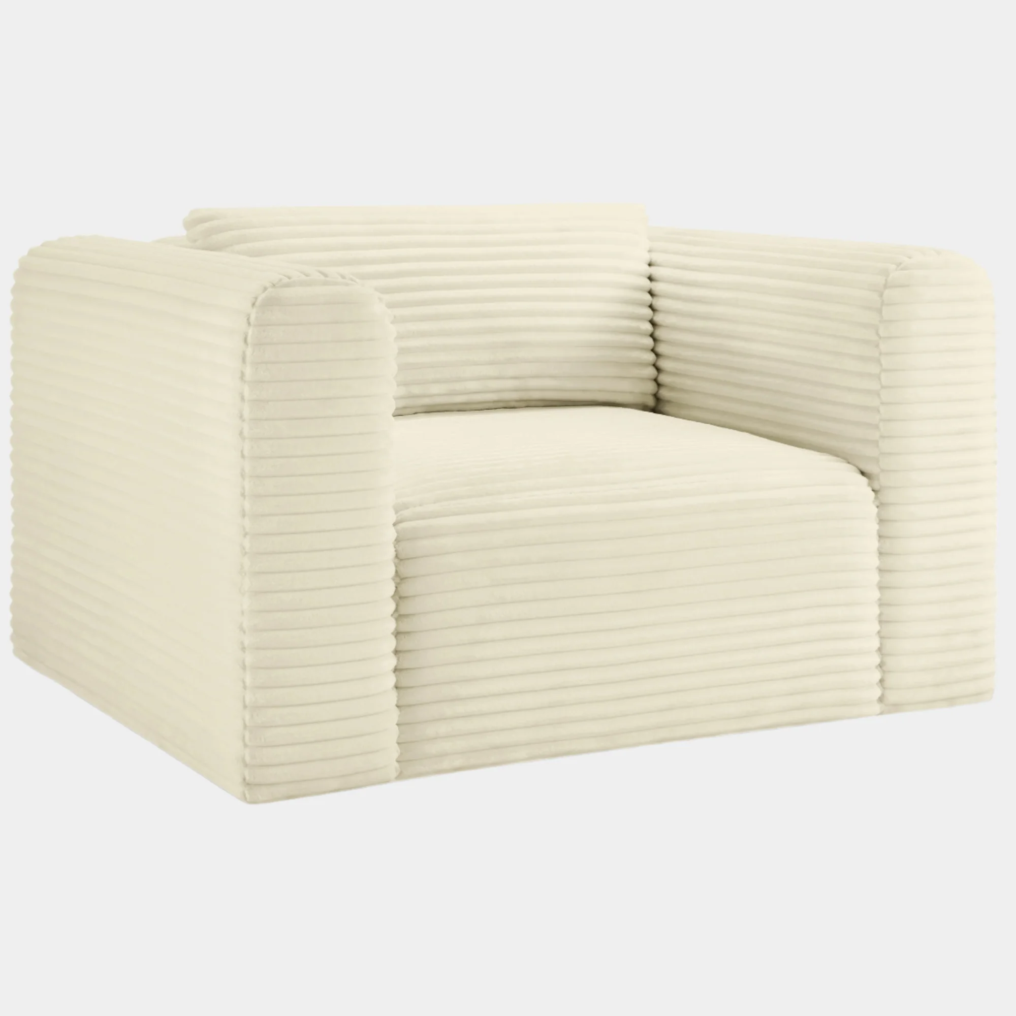 Shaggy Corduroy Performance Fabric Upholstered Accent Chair - Image 11