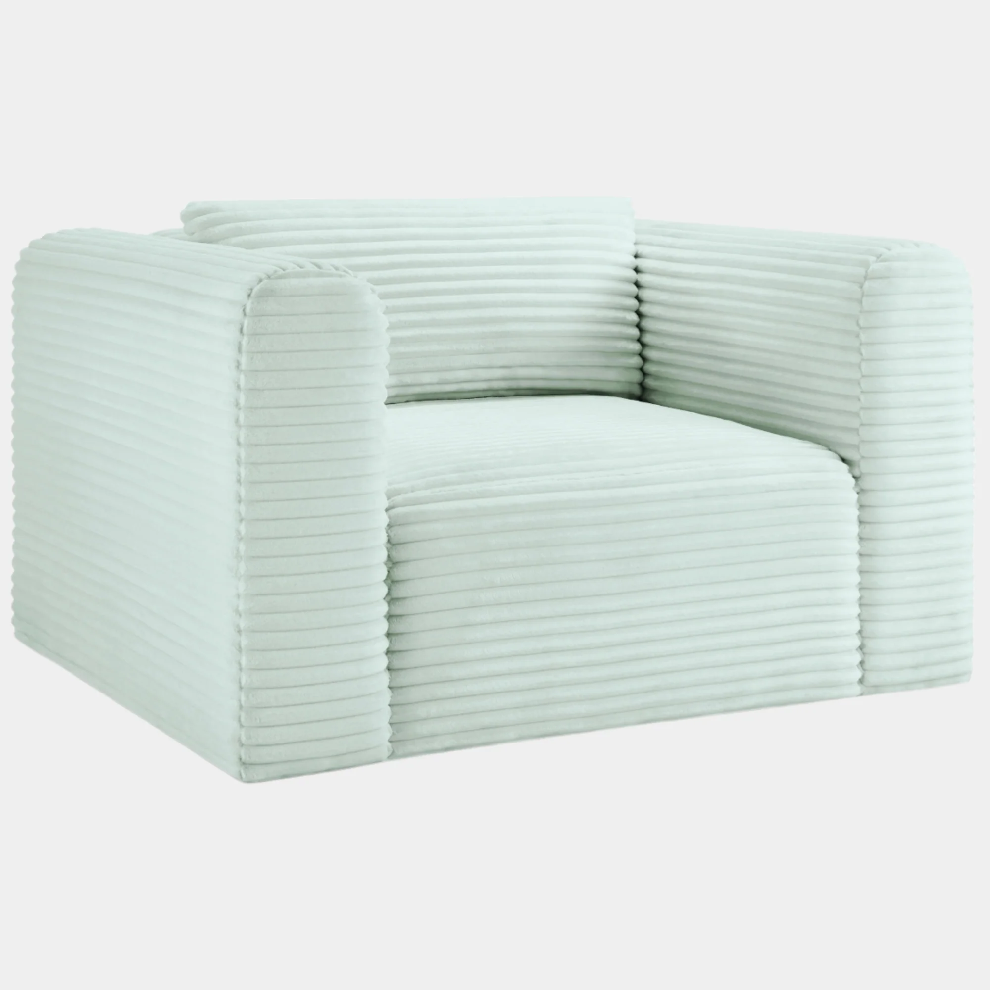Shaggy Corduroy Performance Fabric Upholstered Accent Chair - Image 20