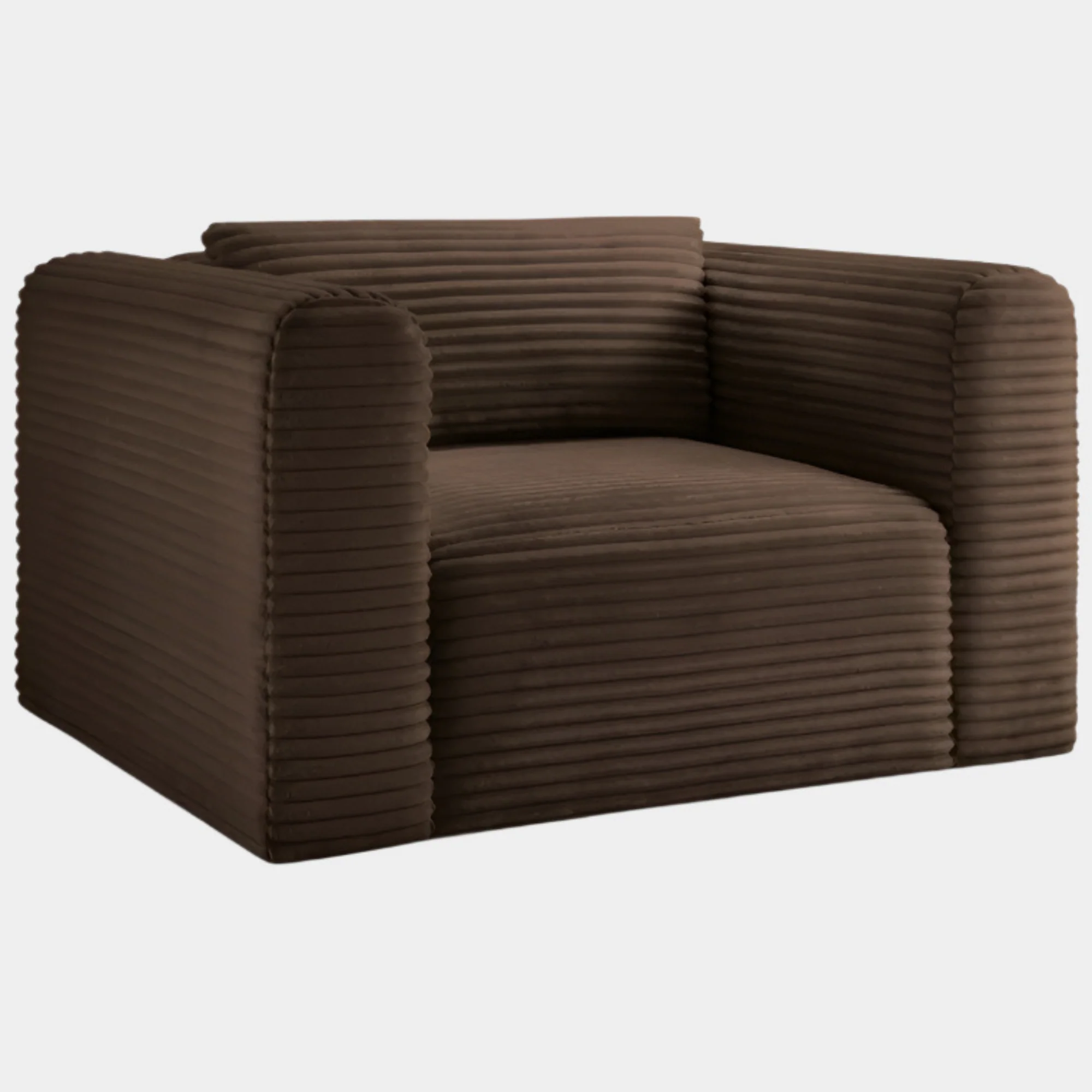 Shaggy Corduroy Performance Fabric Upholstered Accent Chair - Image 28