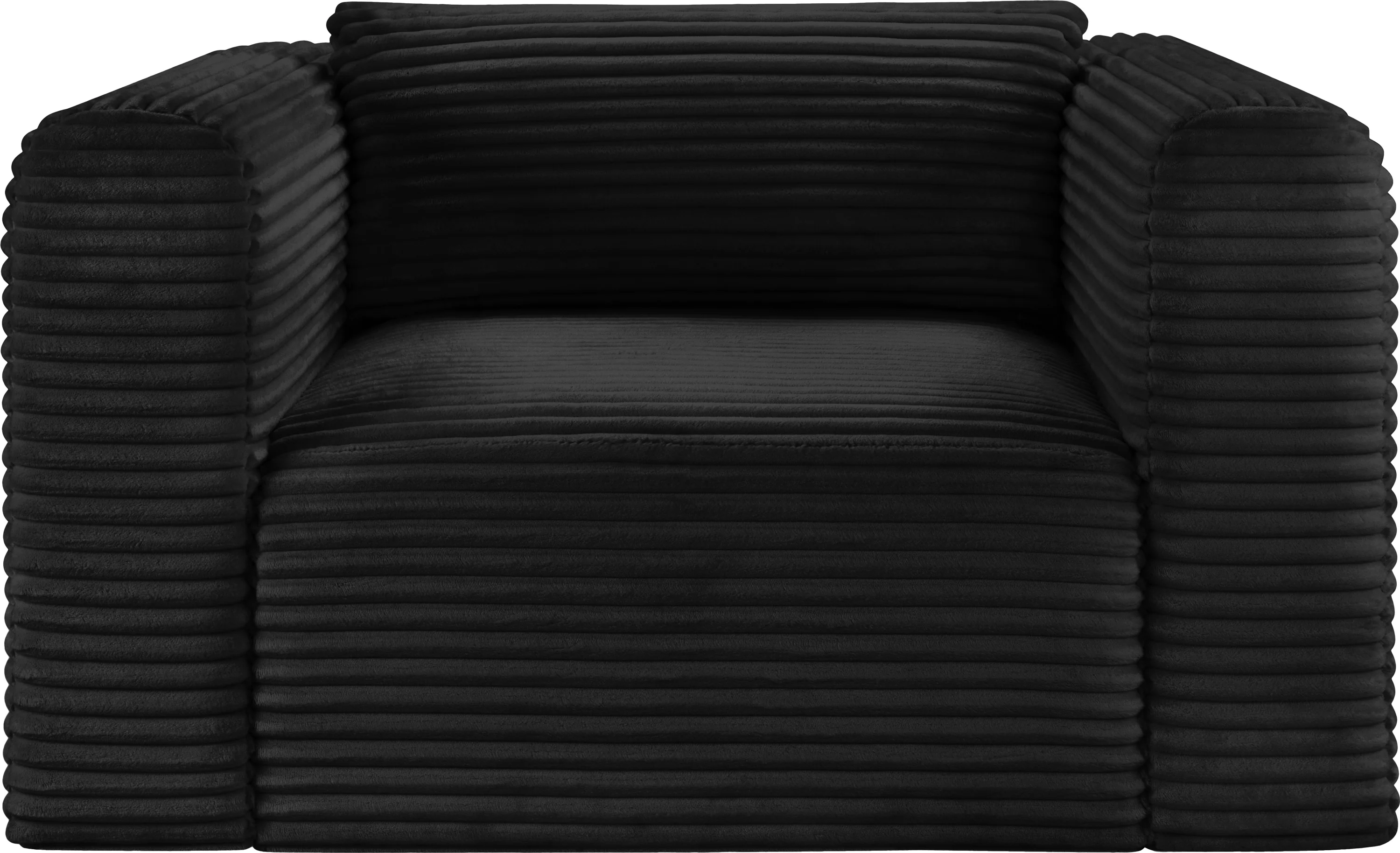 Shaggy Corduroy Performance Fabric Upholstered Accent Chair - Image 3