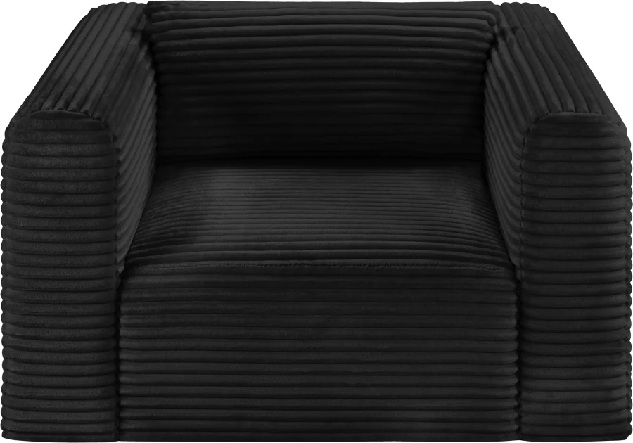 Shaggy Corduroy Performance Fabric Upholstered Accent Chair - Image 6