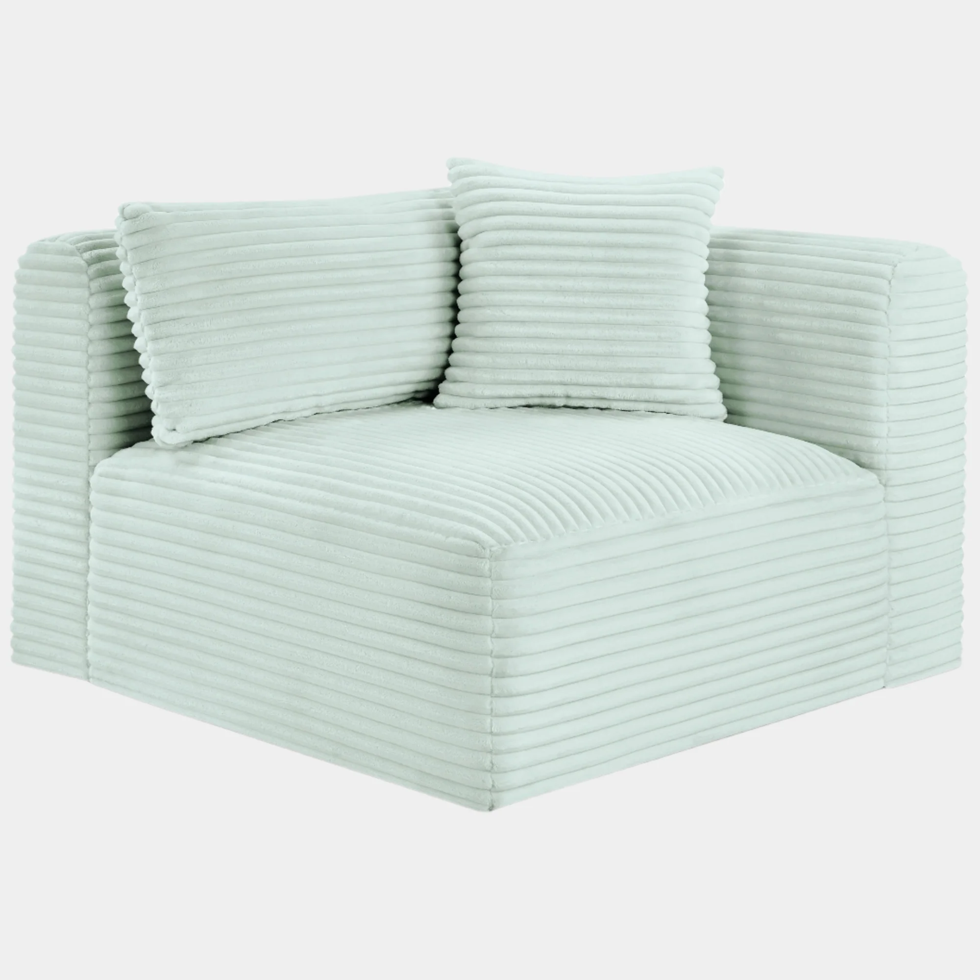Shaggy Corduroy Performance Fabric Upholstered Accent Chair - Image 20