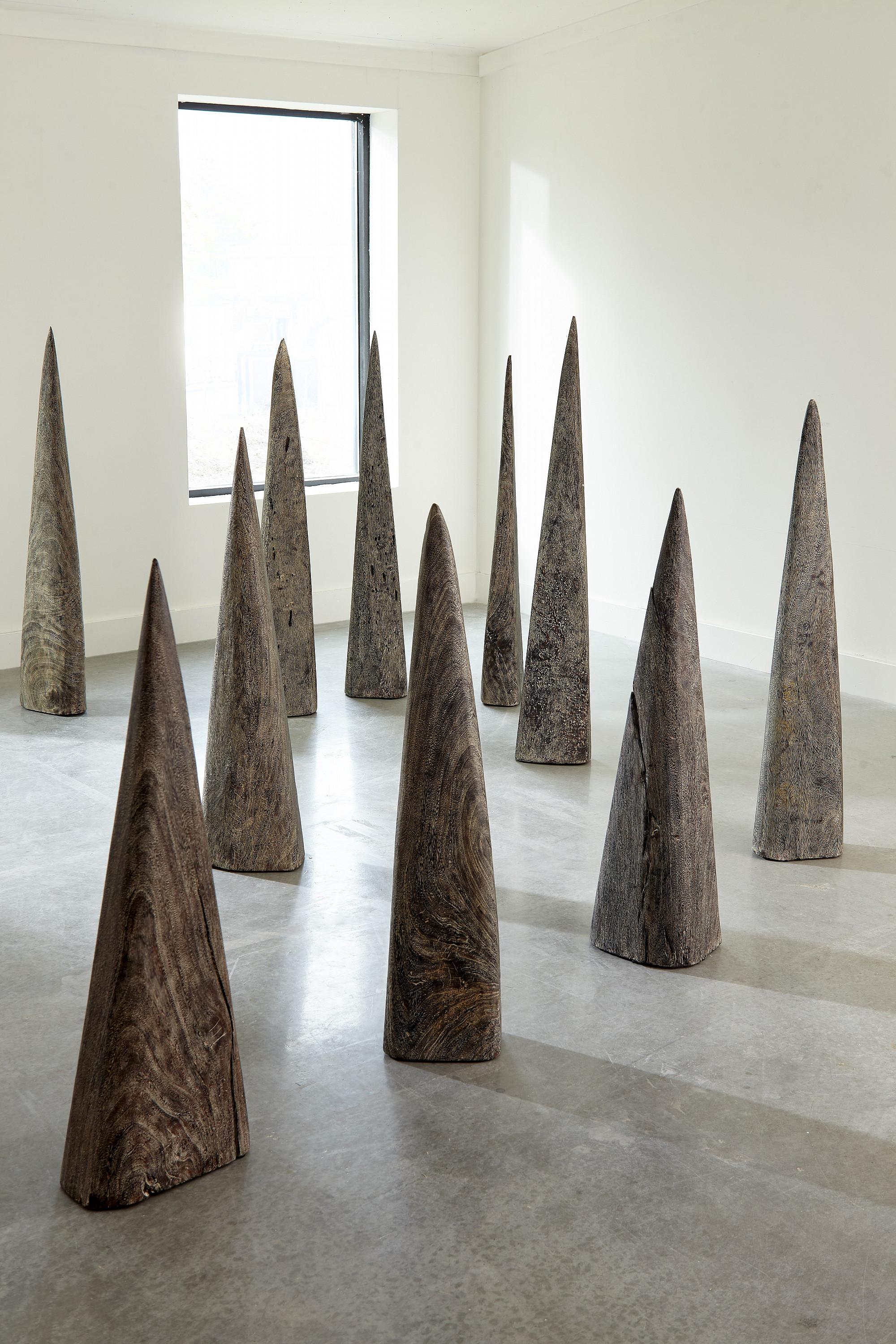 Shark Tooth Sculpture, Large, Gray Stone Finish - Image 5