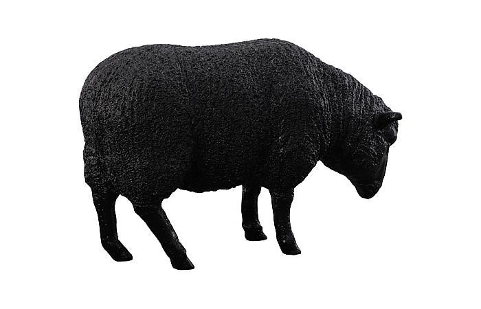 Sheep Sculpture, Gel Coat Black - Image 2