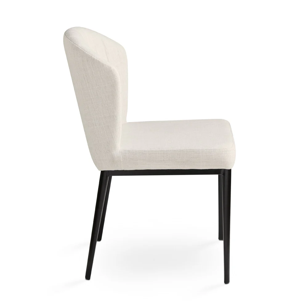 Shell Dining Chair: Beige Linen - Image 2