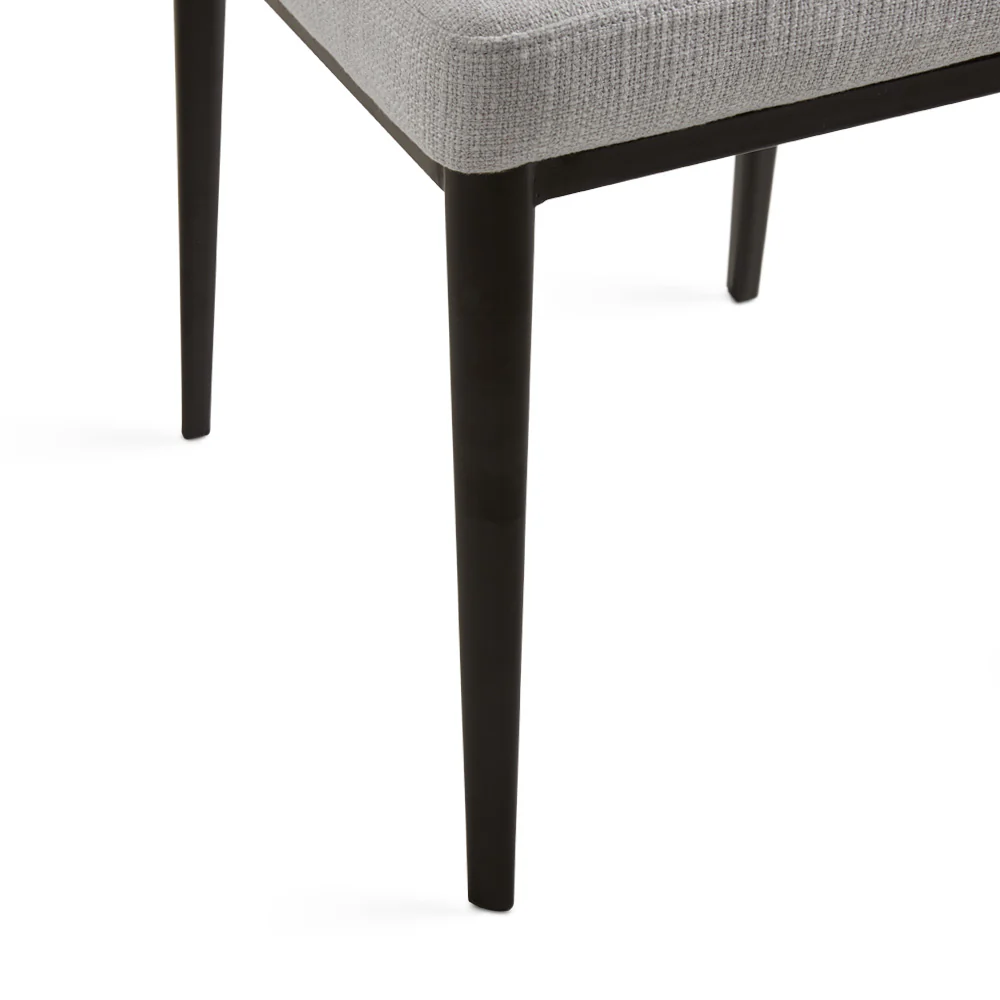 Shell Dining Chair Grey Linen - Image 7